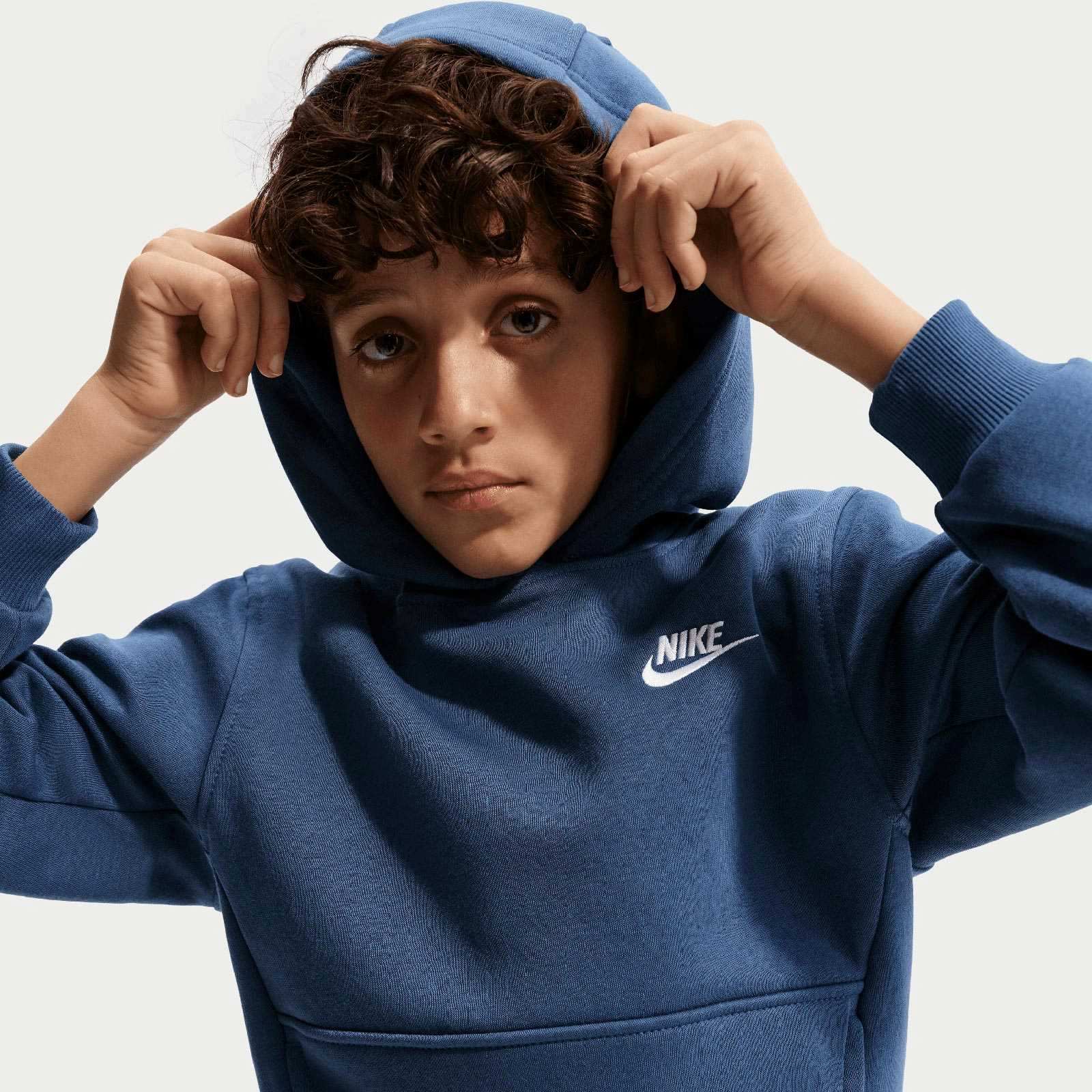 Nike Sportswear Club Fleece Big Kids Pullover Hoodie - Image 6