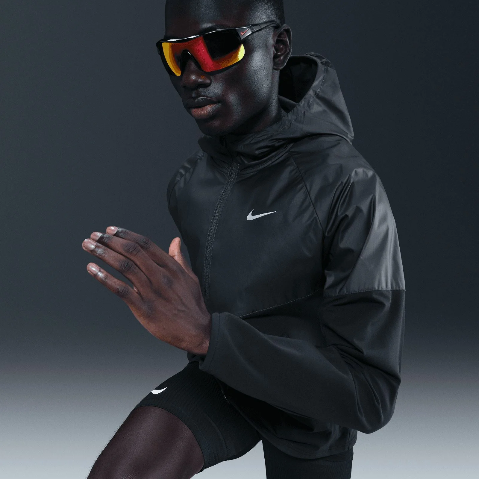 Nike Miler Mens Repel Winterised Running Jacket - Image 7