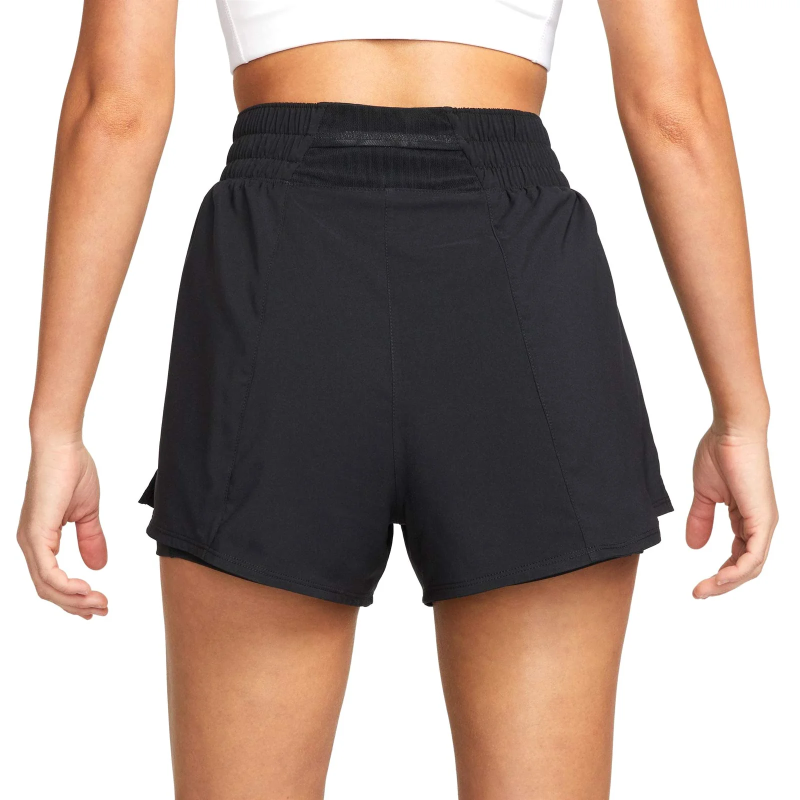 Nike One Womens Dri-FIT High-Waisted 3" 2-in-1 Shorts - Image 2