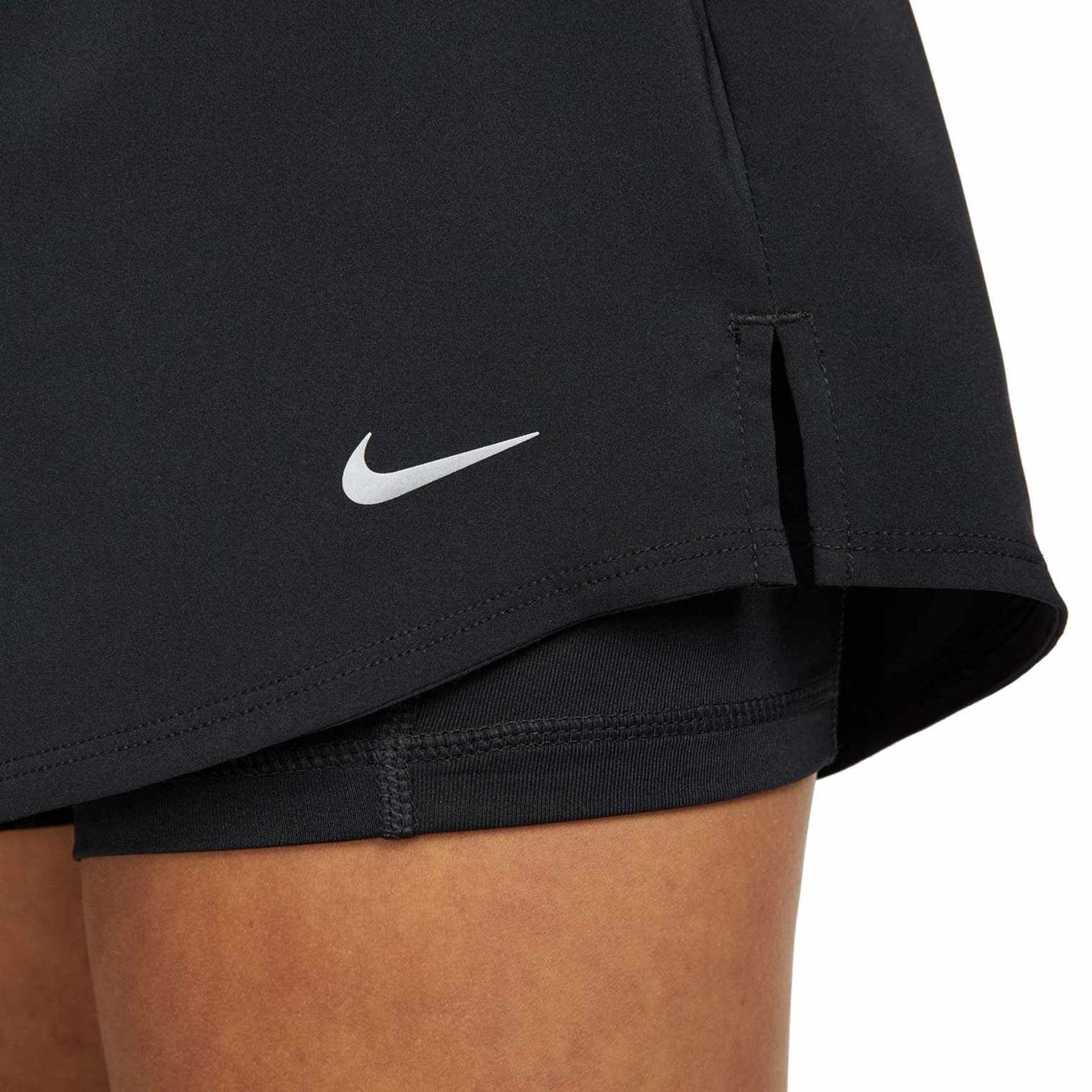 Nike One Womens Dri-FIT High-Waisted 3" 2-in-1 Shorts - Image 4