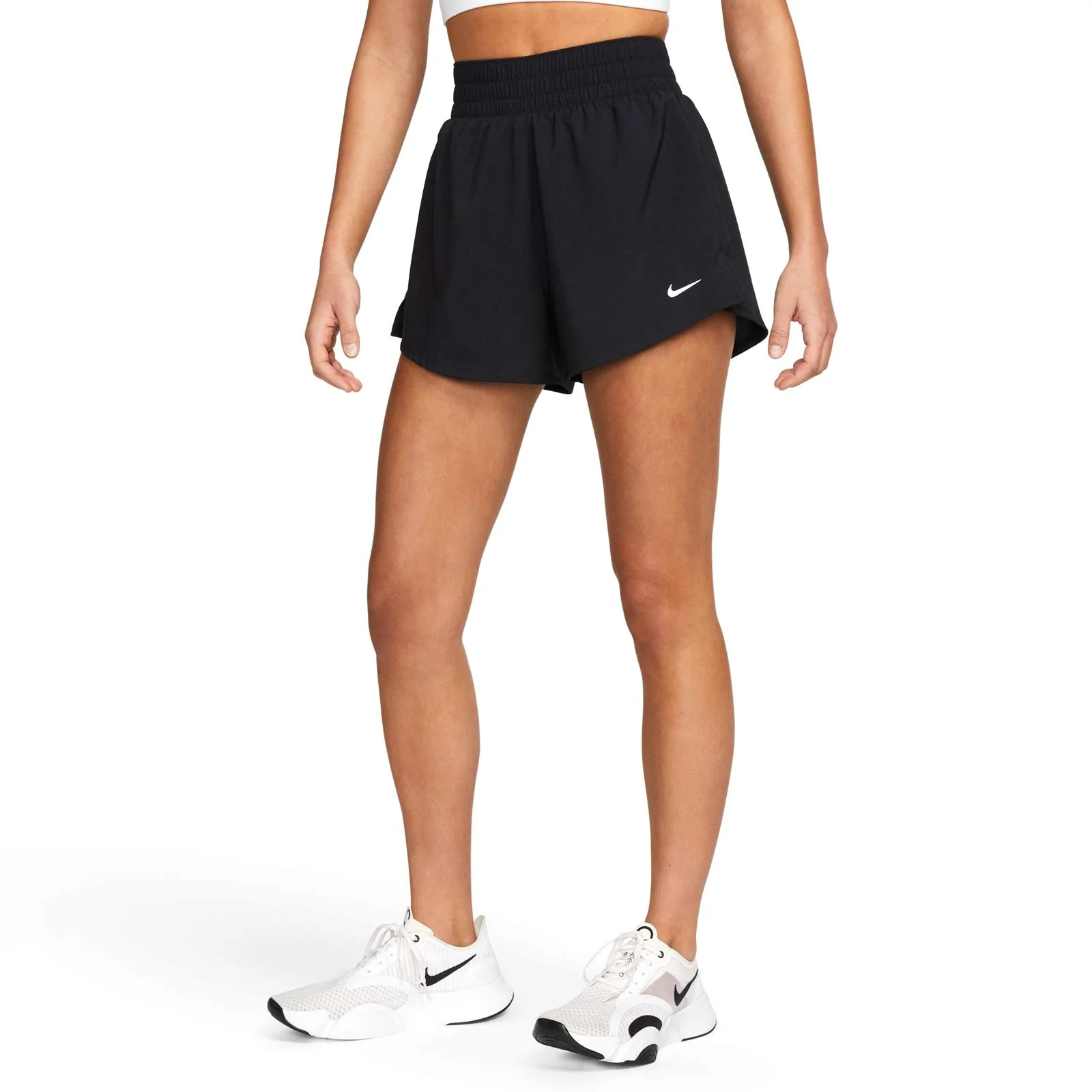 Nike One Womens Dri-FIT High-Waisted 3" 2-in-1 Shorts - Image 6