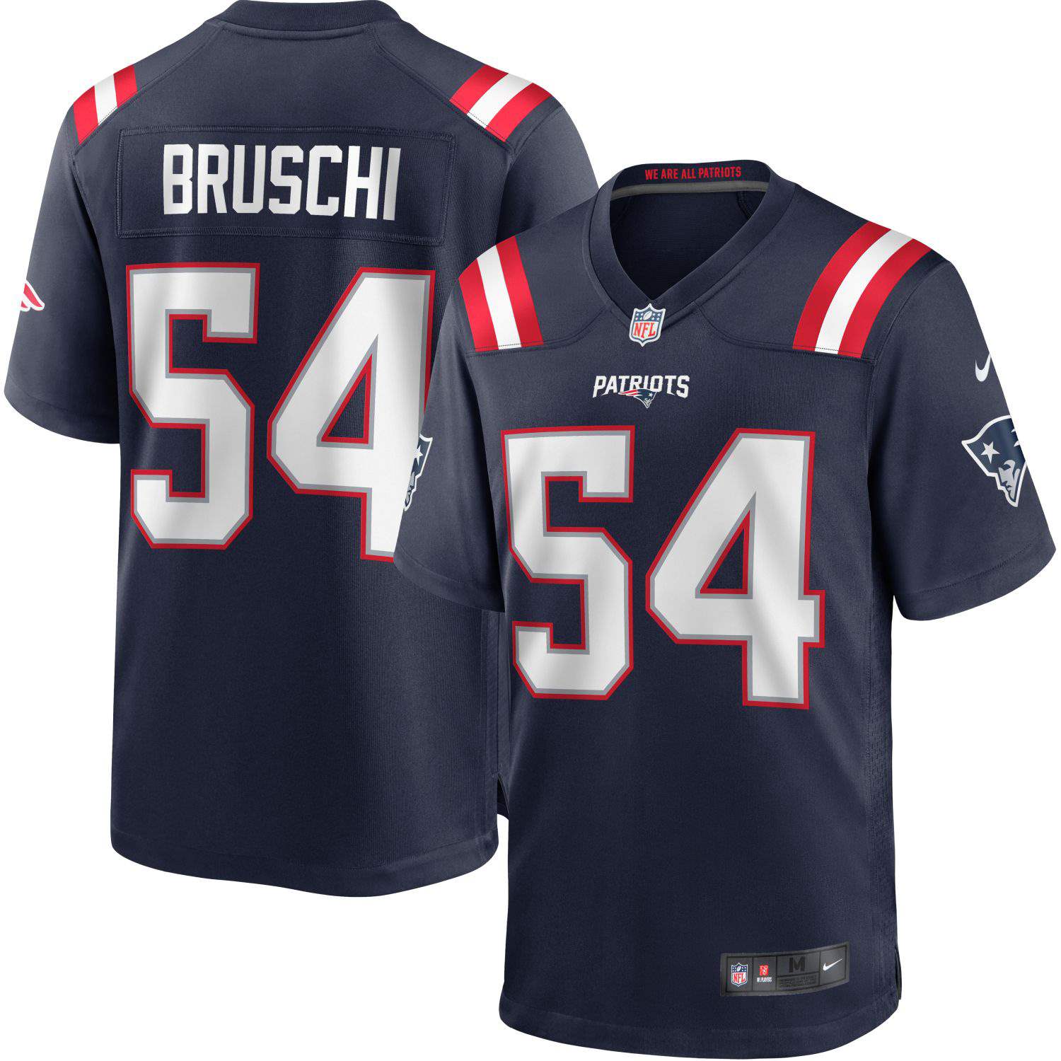 Nike NFL Patriots Bruschi 54 Home Game Jersey - Image 3