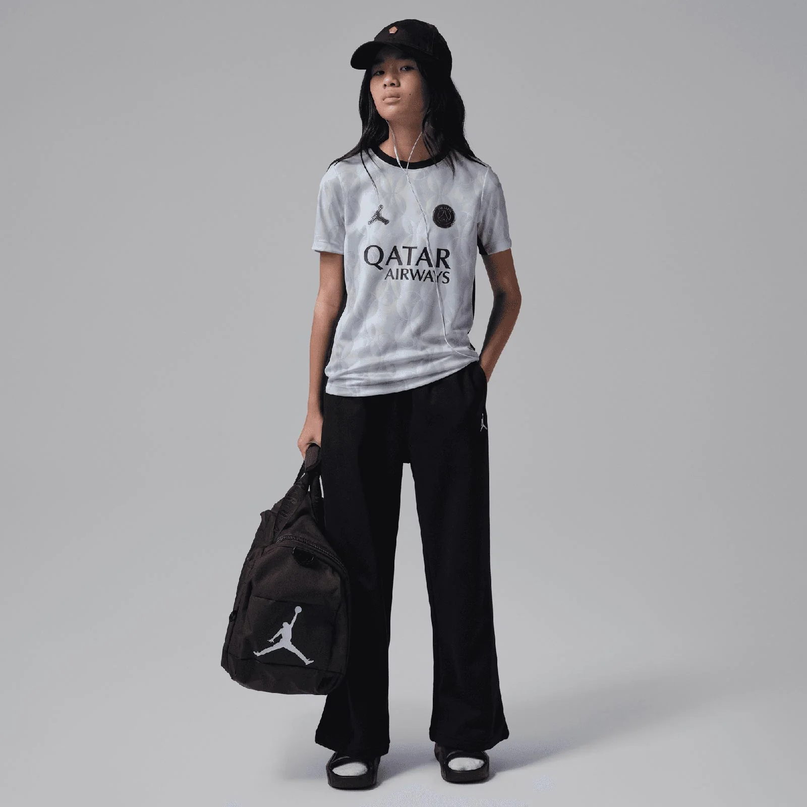 Nike Jordan Paris Saint-Germain Academy Pro Night Edition Kids Dri-FIT Soccer Short-Sleeve Pre-Match Top - Image 6