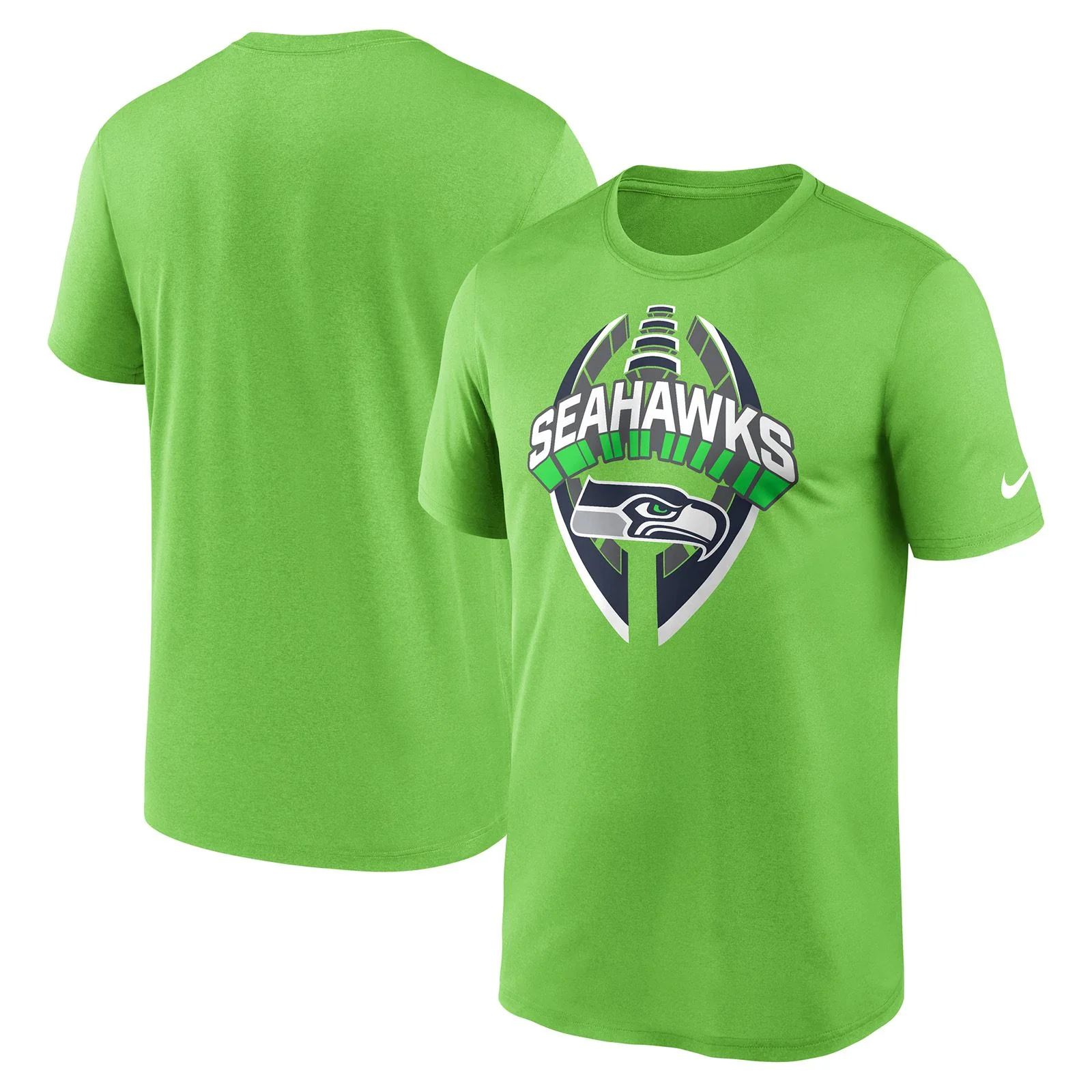 Nike Seahawks Legend Icon NFL T-Shirt - Green - Image 3