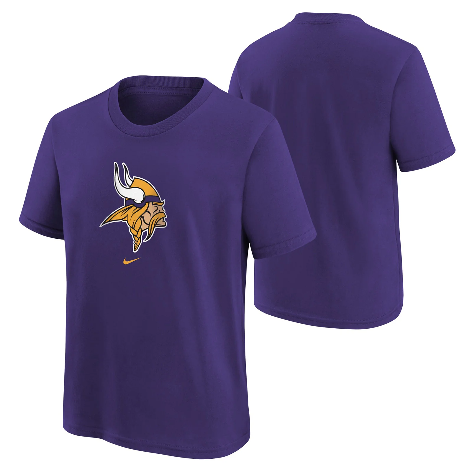Nike Vikings Logo Kids Cotton T-Shirt - Image 3