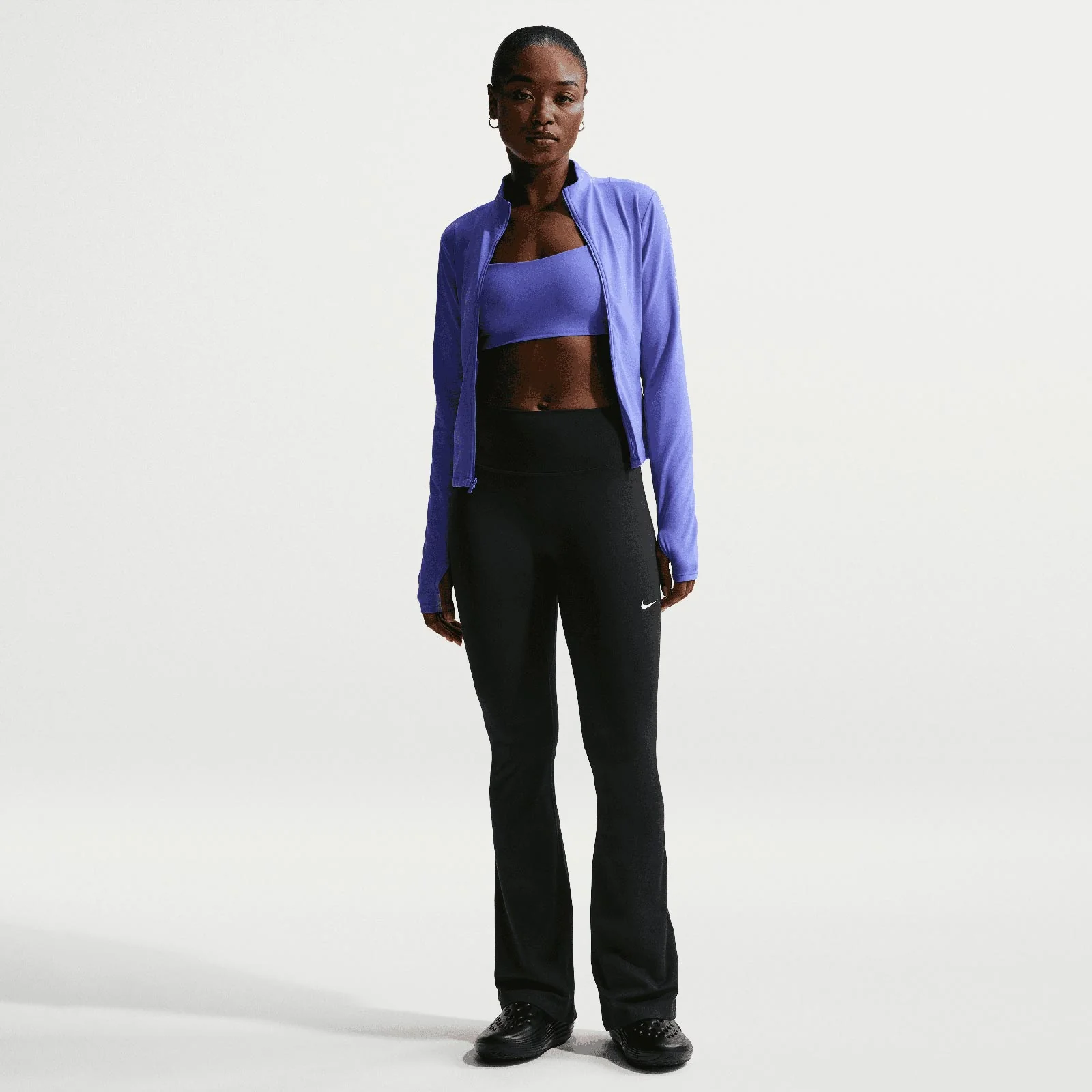 Nike One Womens High-Waisted Flared Leggings - Image 7