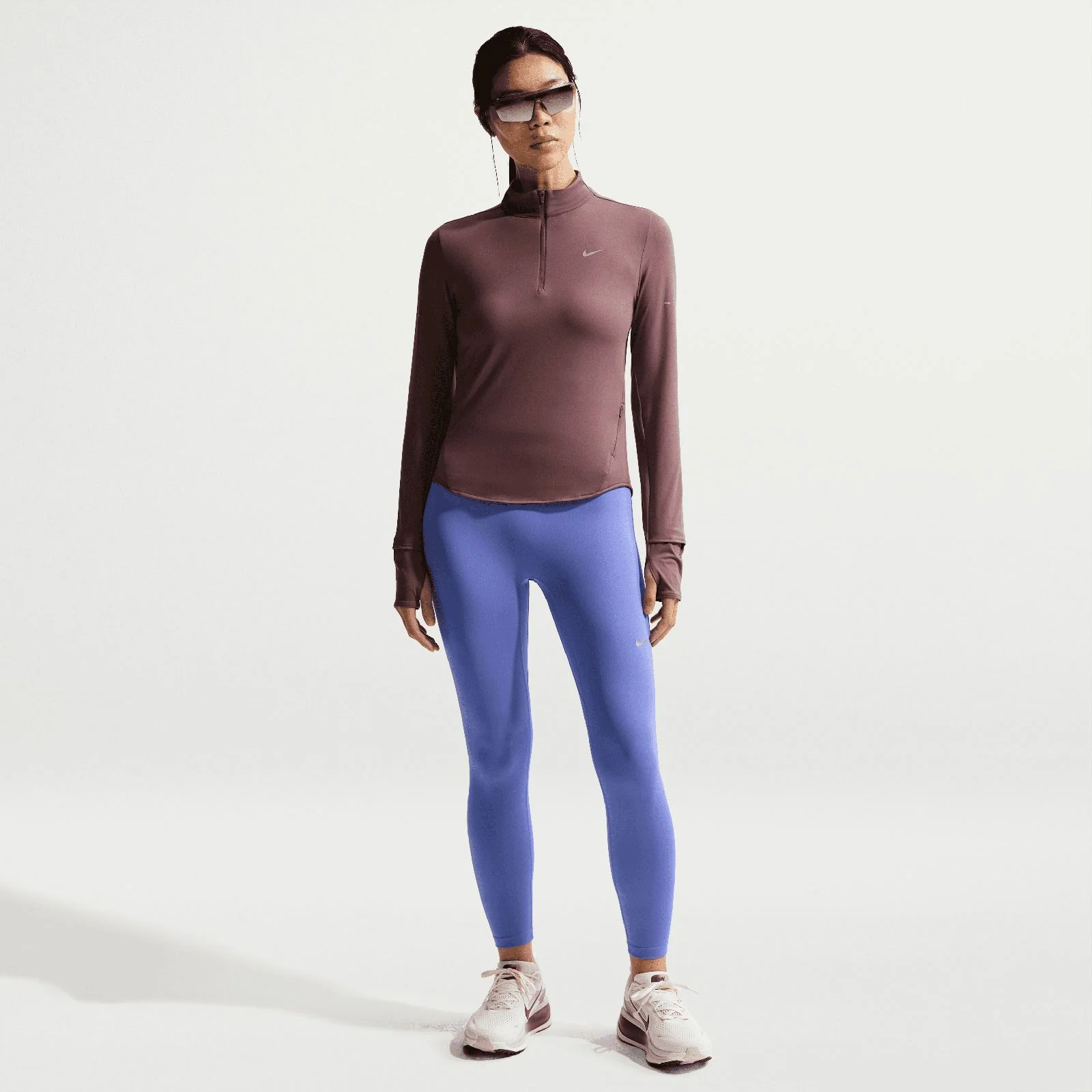 Nike Swift Womens Dri-FIT UV Half-Zip Running Top - Image 6