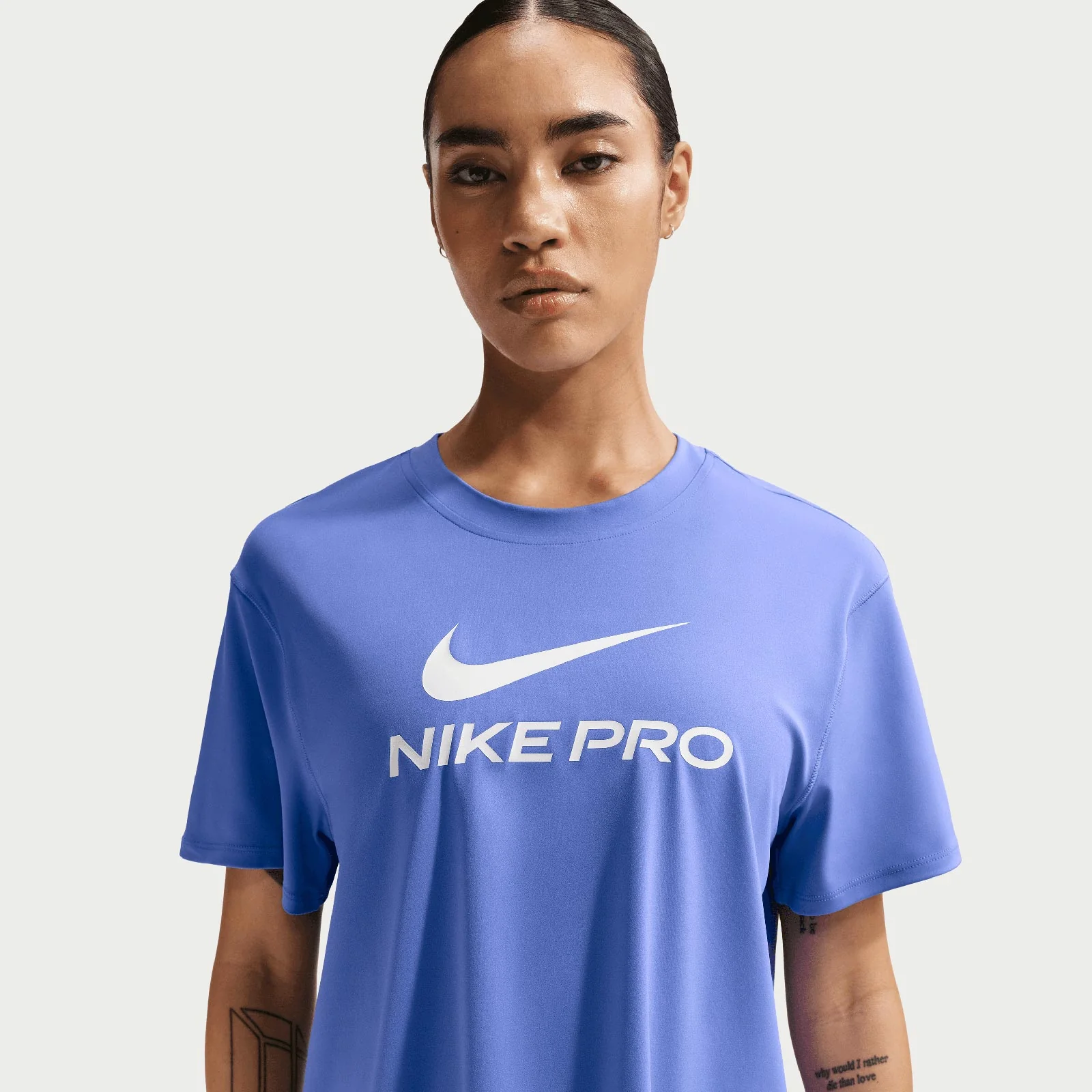 Nike Pro Womens Dri-FIT Loose Short-Sleeve Top - Image 3