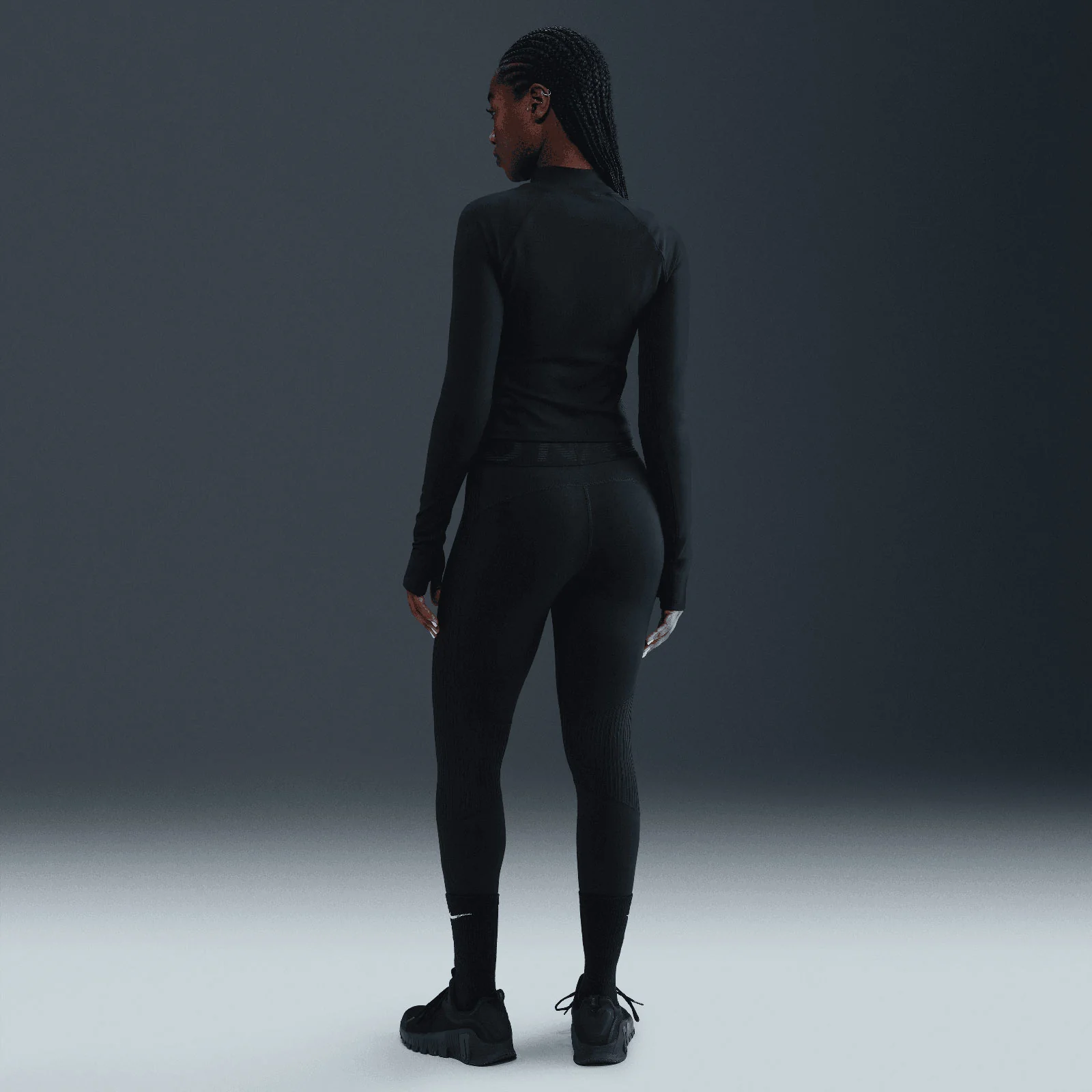 Nike Pro Womens Dri-FIT Long-Sleeve Top - Image 7
