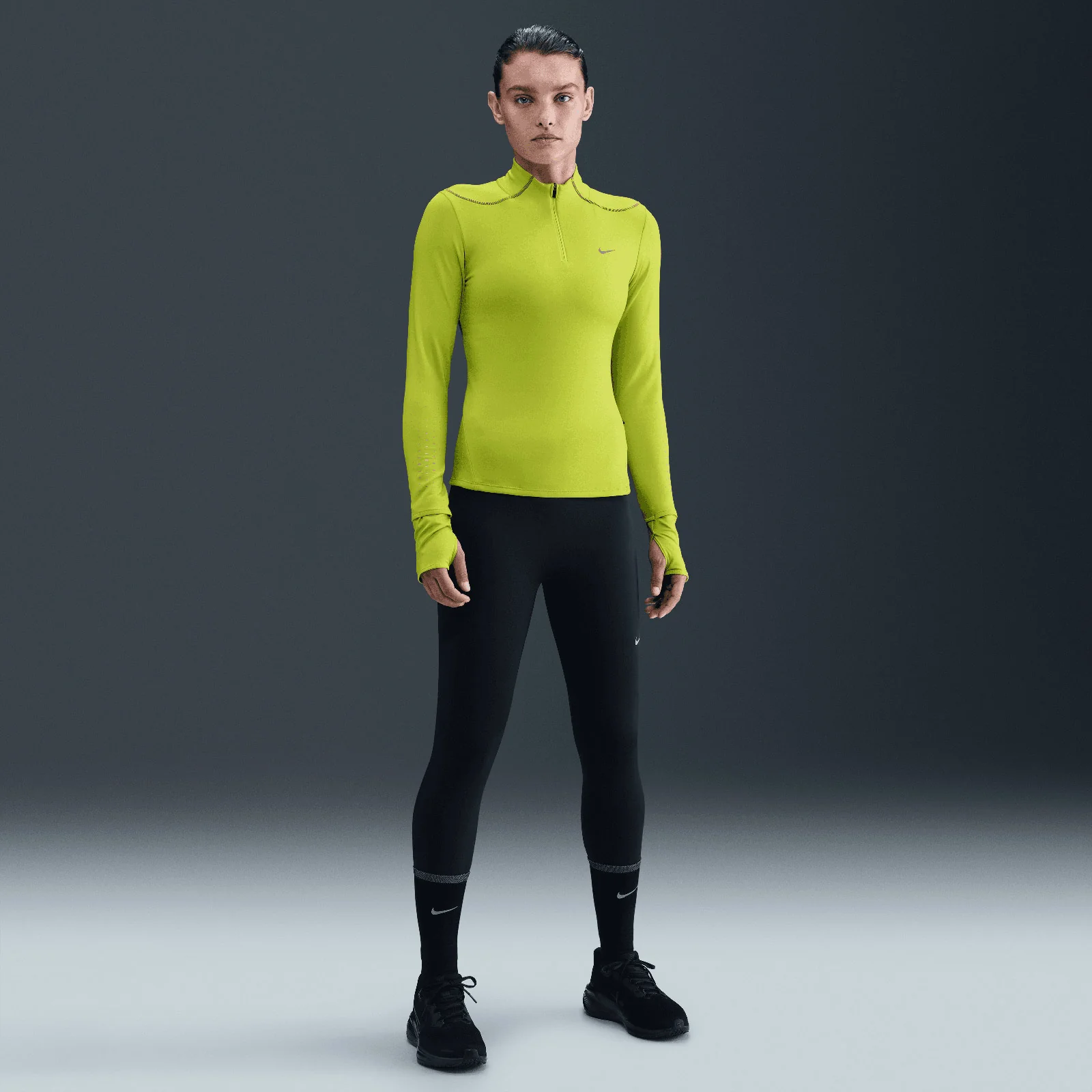 Nike Swift Womens Therma-FIT ADV Half-Zip Running Top with Reflective Accents - Image 6