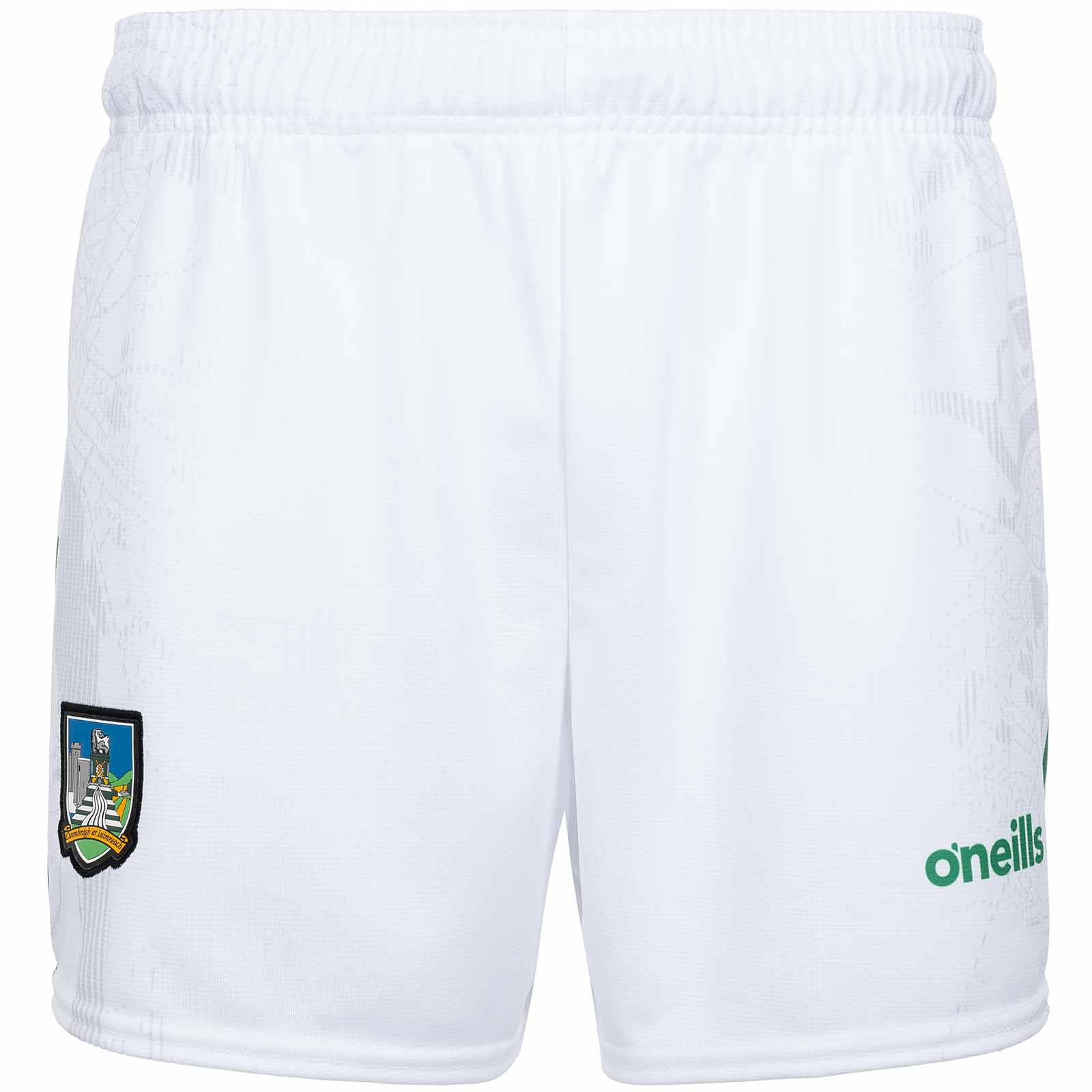 O'Neills Limerick GAA 2025 Kids Printed Home Shorts