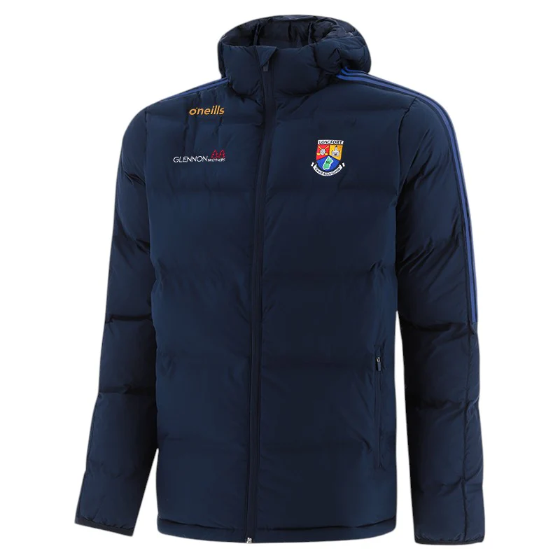 O'Neills Longford GAA Hydra Kids Hooded Padded Jacket
