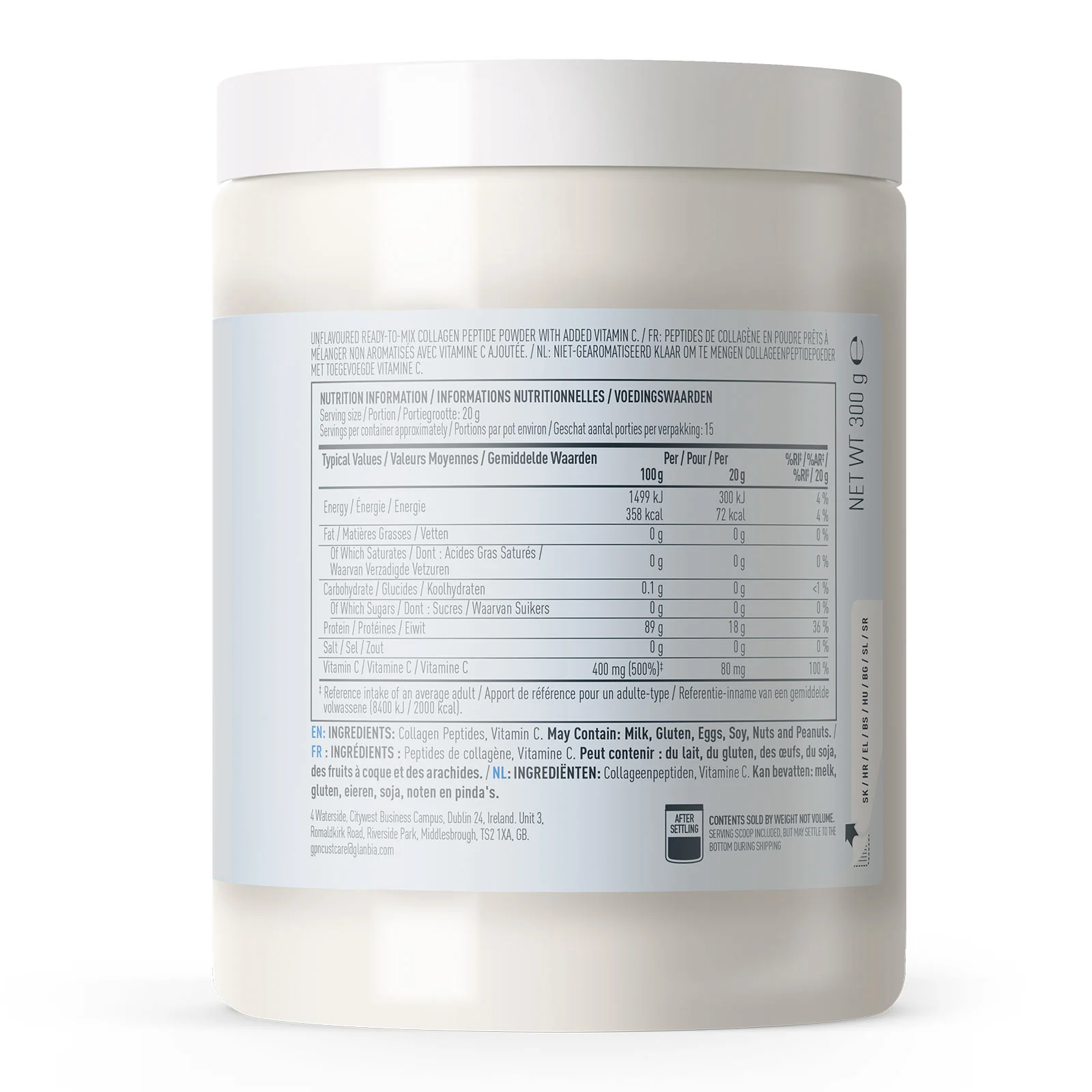 Optimum Nutrition Isopure Collagen 300g - Image 3