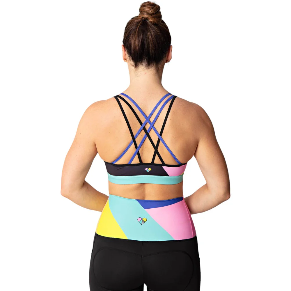 Peachylean Flex Graphic Print Womens Sports Bra - Image 2