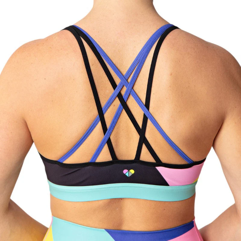 Peachylean Flex Graphic Print Womens Sports Bra - Image 5