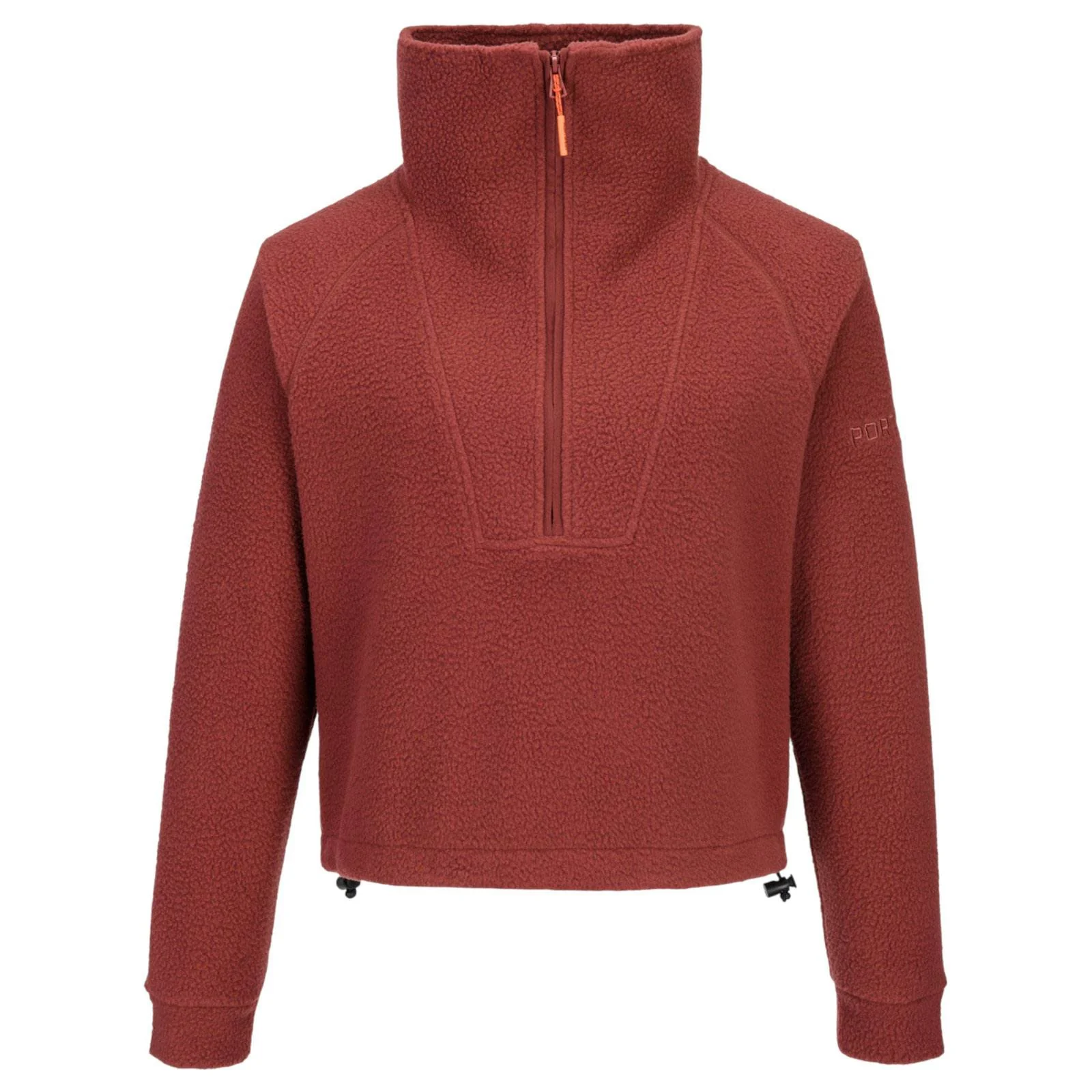 Portwest Croaghan Womens Half-Zip Cropped Fleece - Image 3