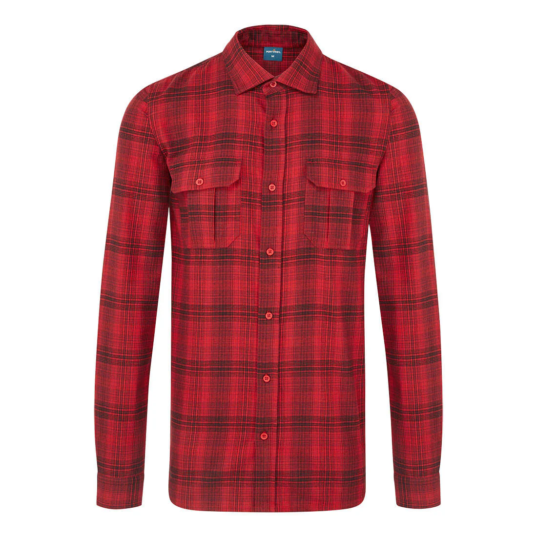 Portwest KA3 Check Shirt Red