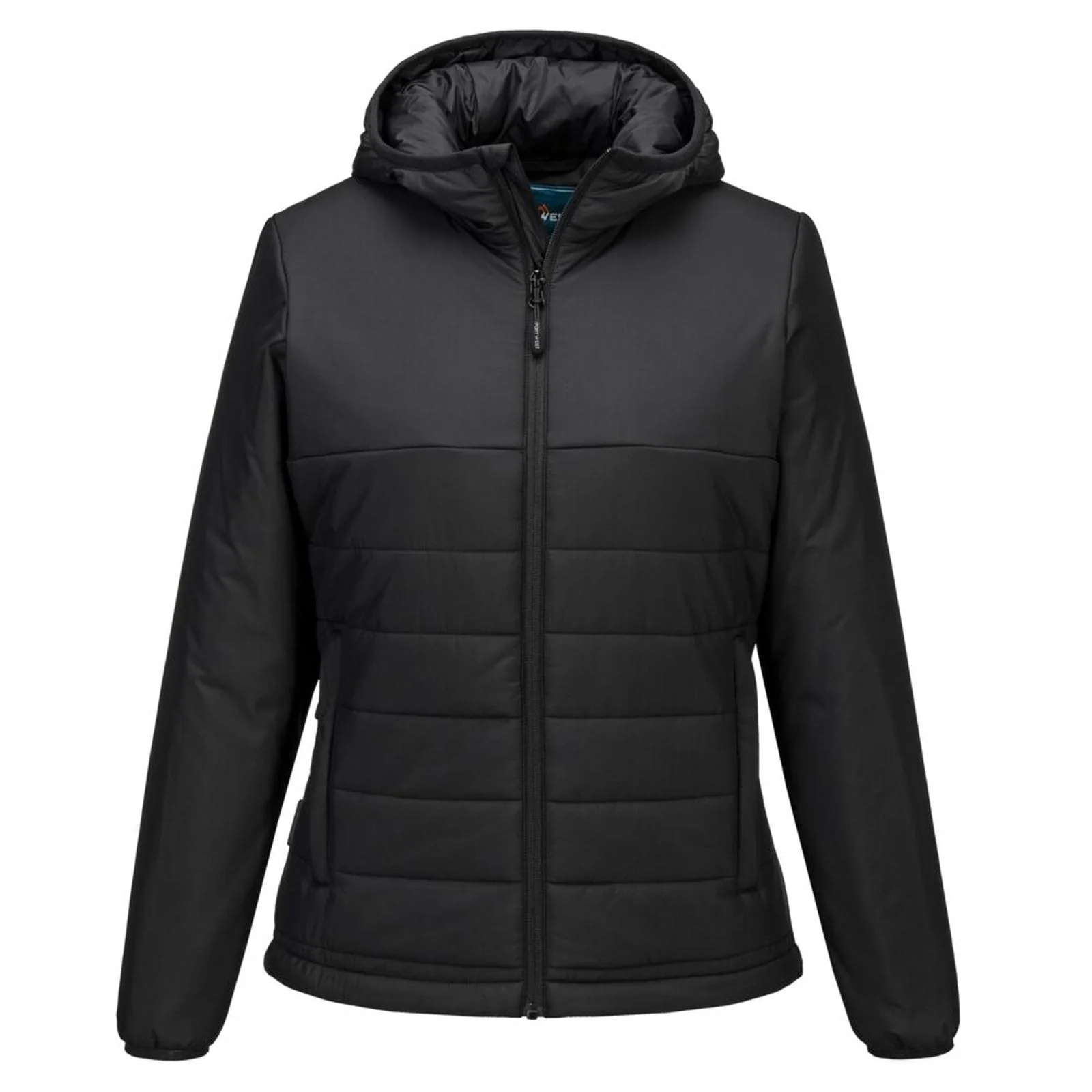 Portwest Professional Women's Hooded Insulated Baffle Jacket Black - Image 2