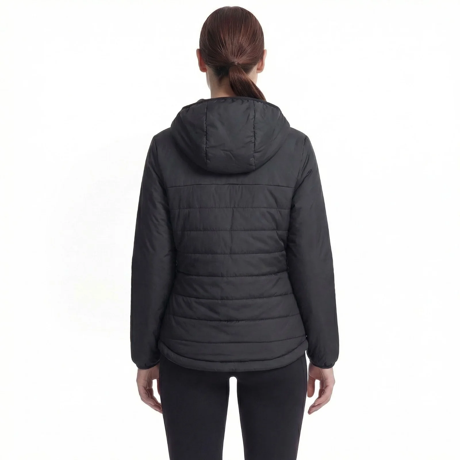 Portwest Professional Women's Hooded Insulated Baffle Jacket Metal Grey - Image 2