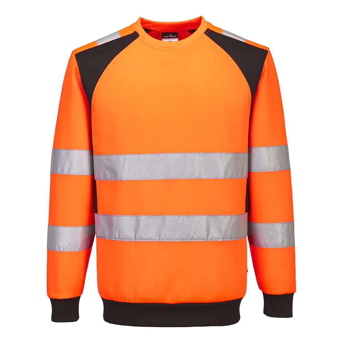 Portwest WX2 Eco Hi-Vis Sweatshirt Orange/Black