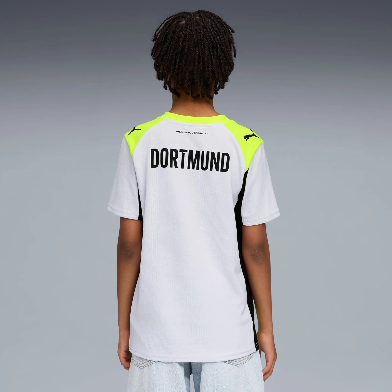 Puma Borussia Dortmund 2025/26 Kids Replica Away Jersey - Image 4