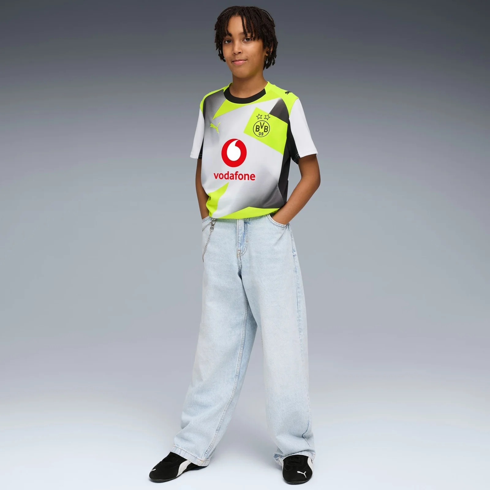 Puma Borussia Dortmund 2025/26 Kids Replica Away Jersey - Image 6