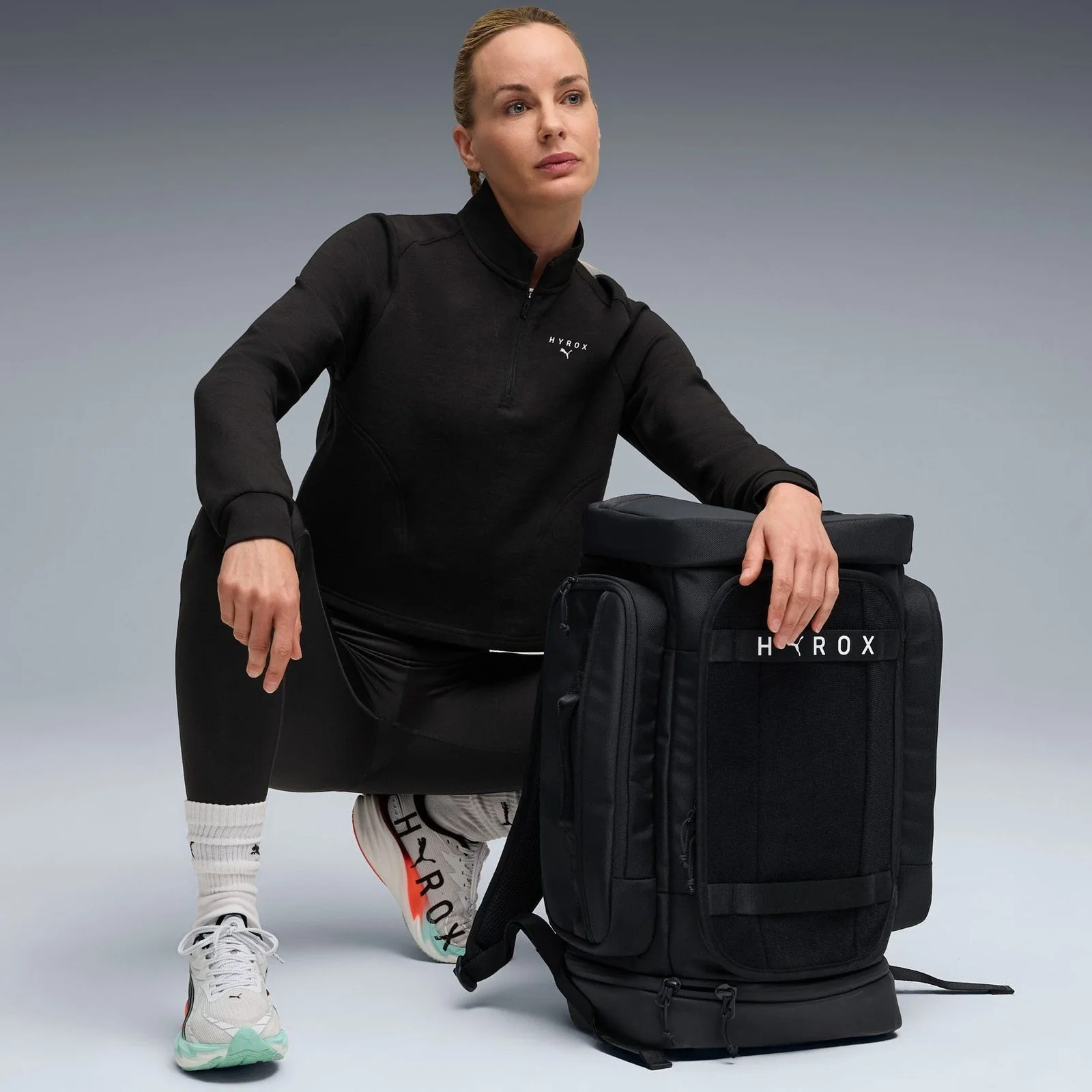 PUMA x HYROX CLOUDSPUN Womens Quarter-Zip Top - Image 7