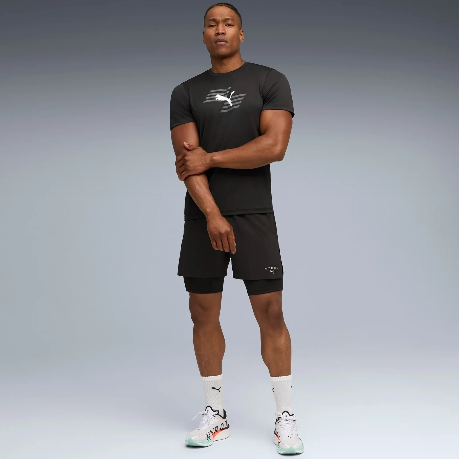 PUMA x HYROX Mens Short Sleeved Graphic Training T-Shirt - Image 5