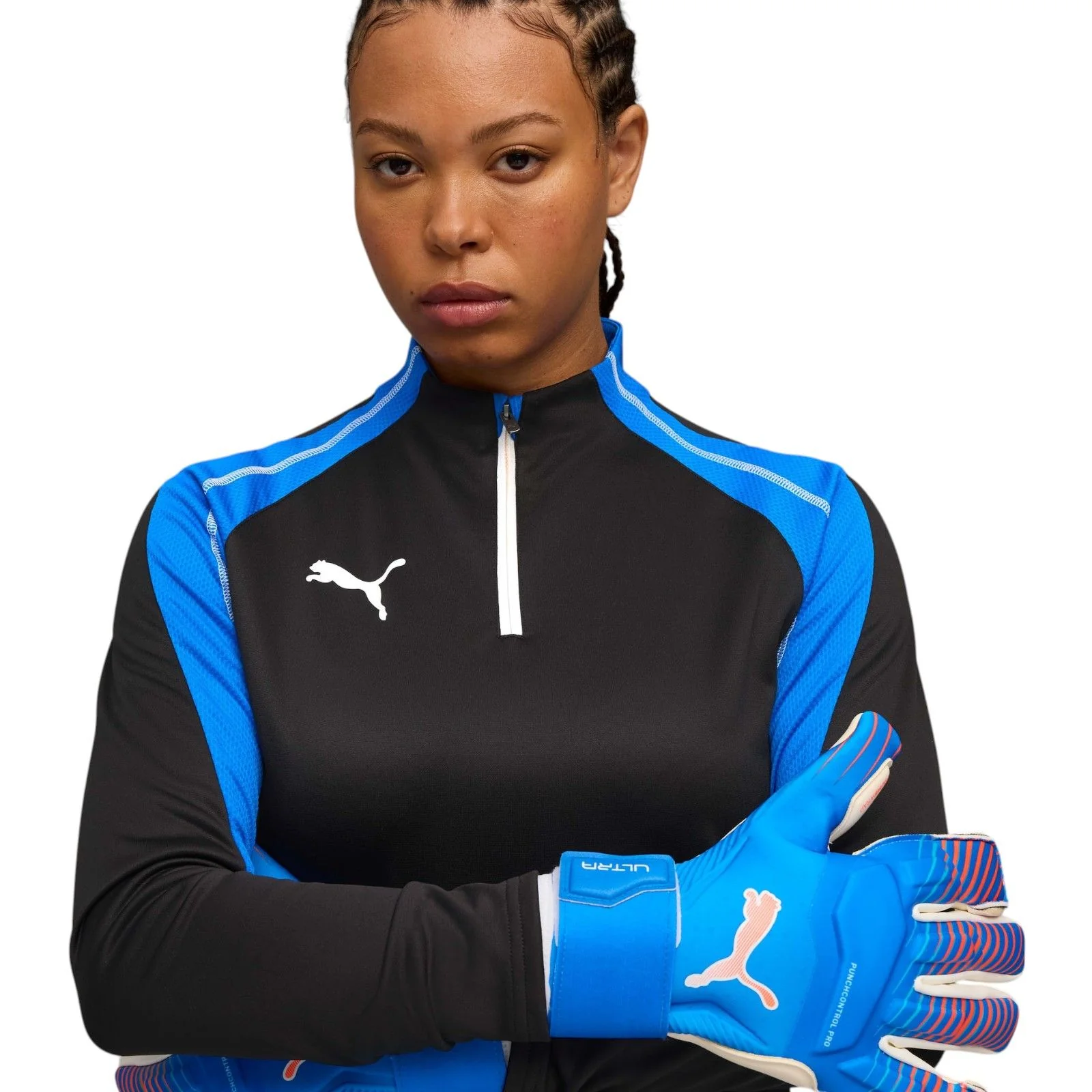 Puma IndividualBLAZE Womens Quarter-Zip Football Top - Image 3
