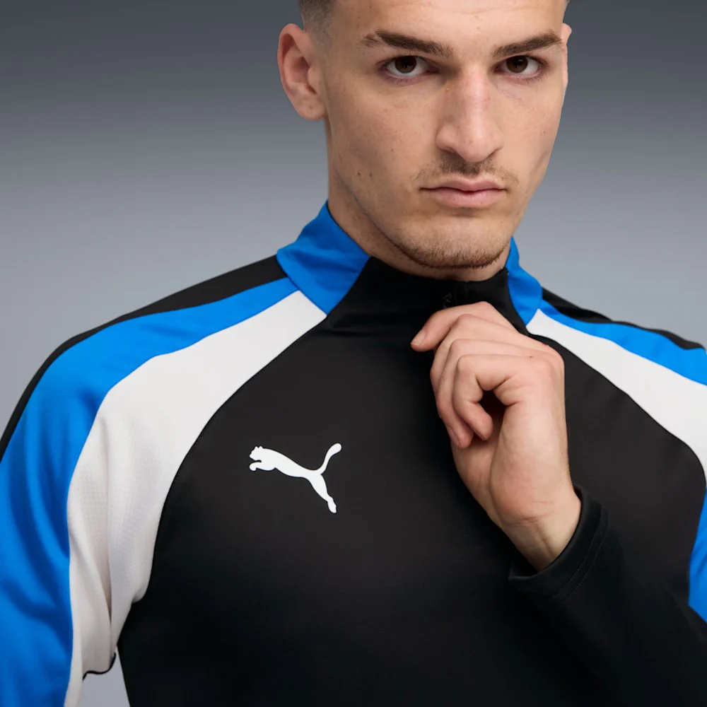 Puma IndividualLIGA Football Mens Half-Zip Slim-Fit Top - Image 3