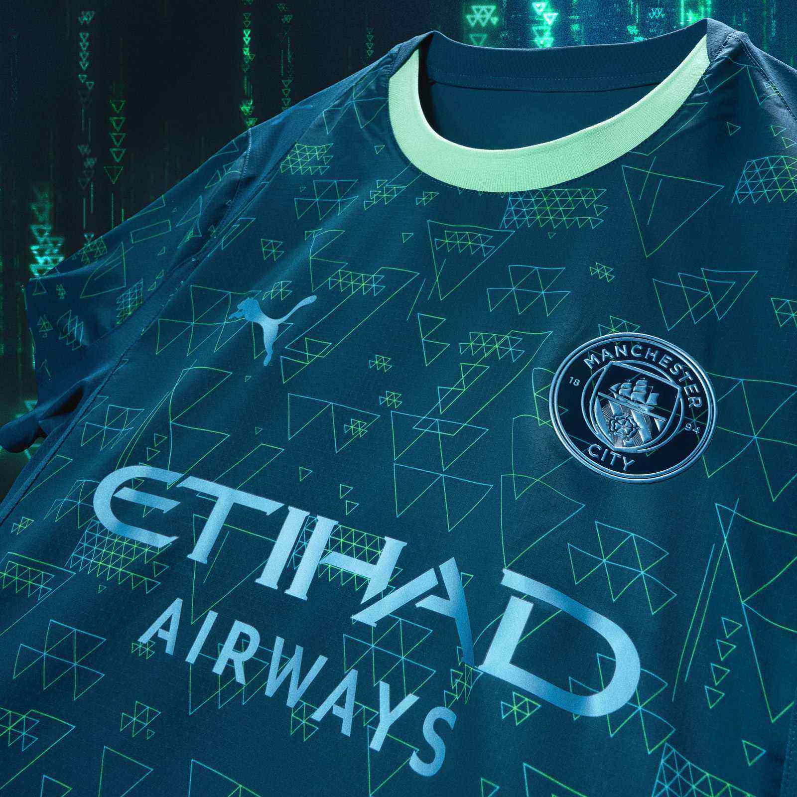 Puma Man City Football 2025/26 Adults 4th Replica Jersey - Image 8