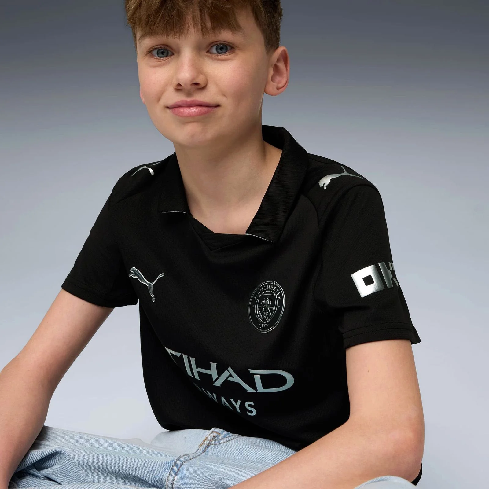 Puma Manchester City Football 2025/26 Kids SS Away Jersey - Image 5