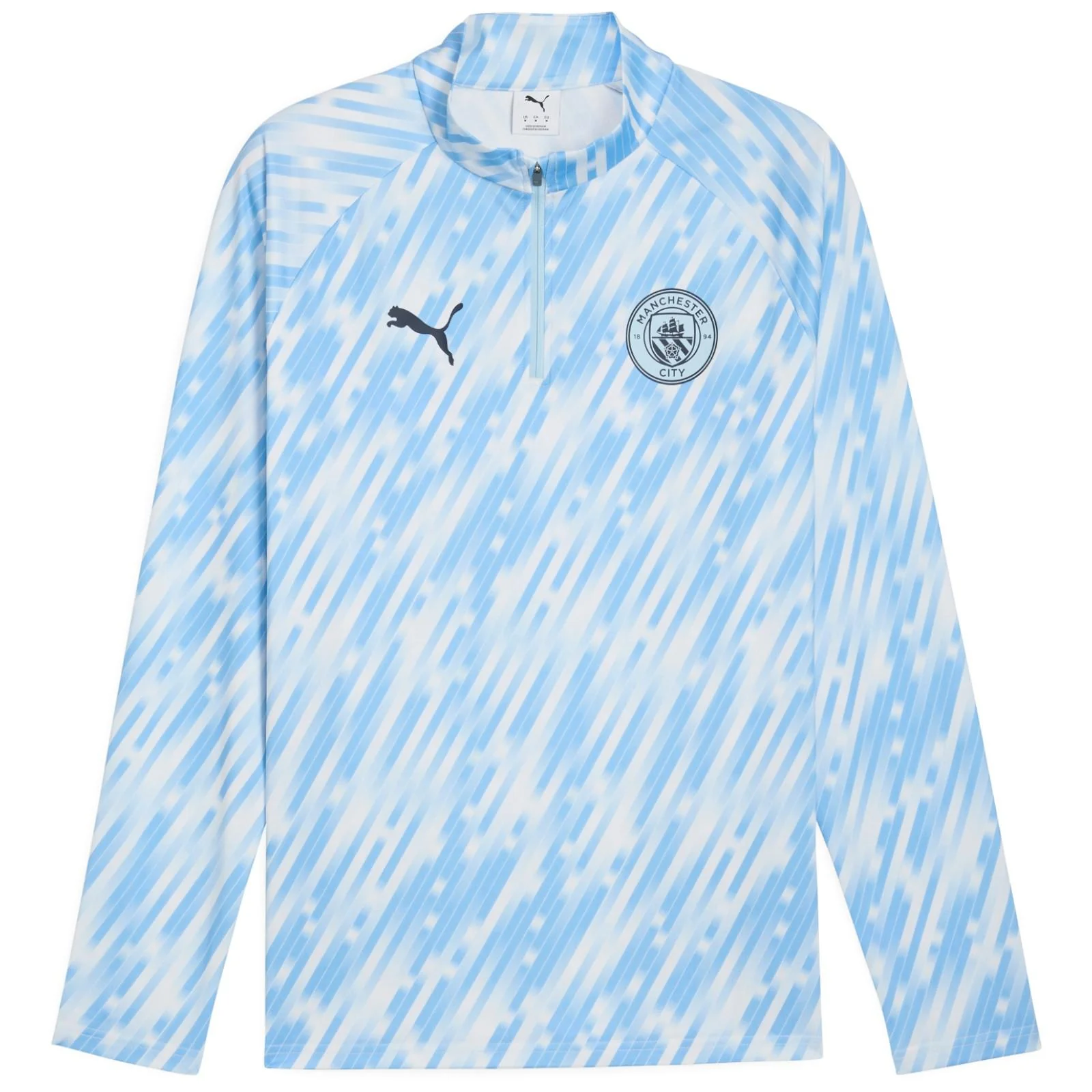 Puma Manchester City Football 2025/26 Mens Pre-Match Half-Zip Top - Image 5