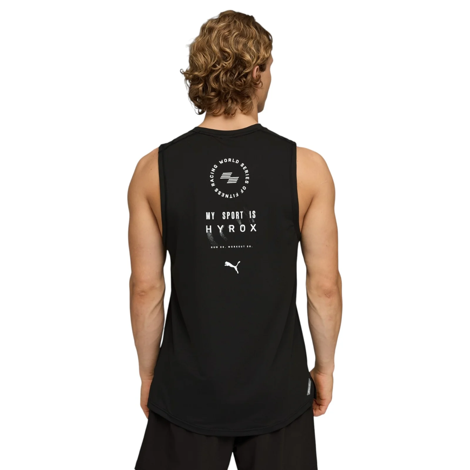 Puma X Hyrox DRYELITE Mens Regular-Fit Training Tank Top - Image 2