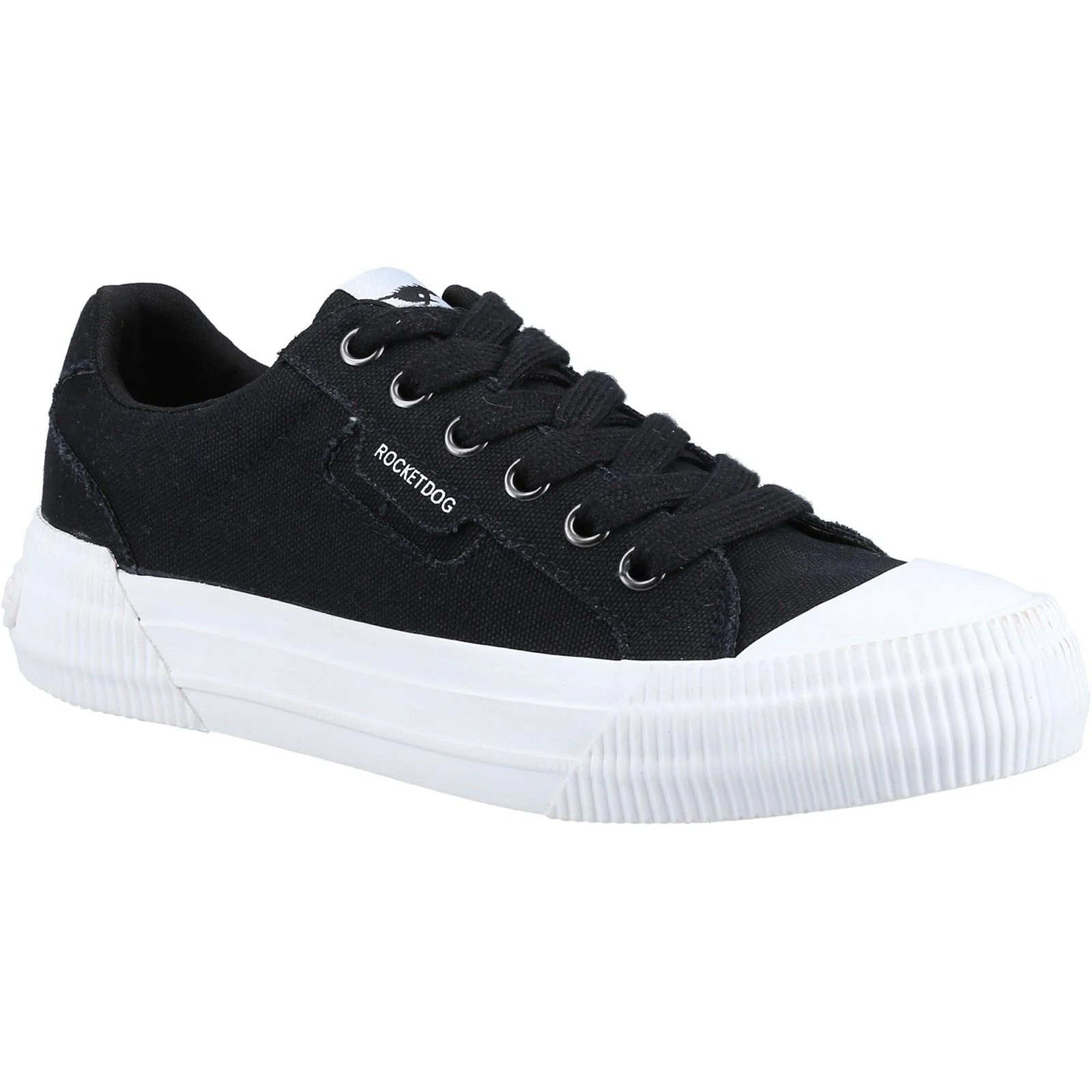Rocket Dog Womens Cheery 12A Canvas Shoes Black - Image 4