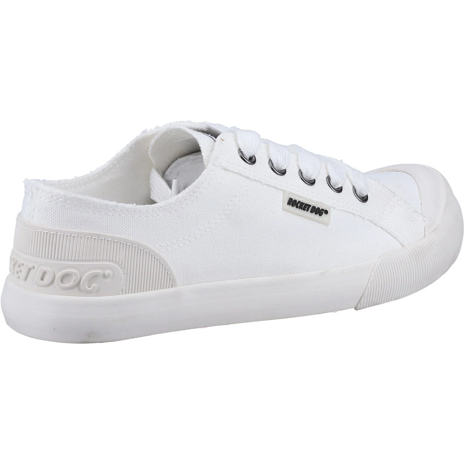 Rocket Dog Womens Jazzin 12A Canvas Shoes White - Image 3