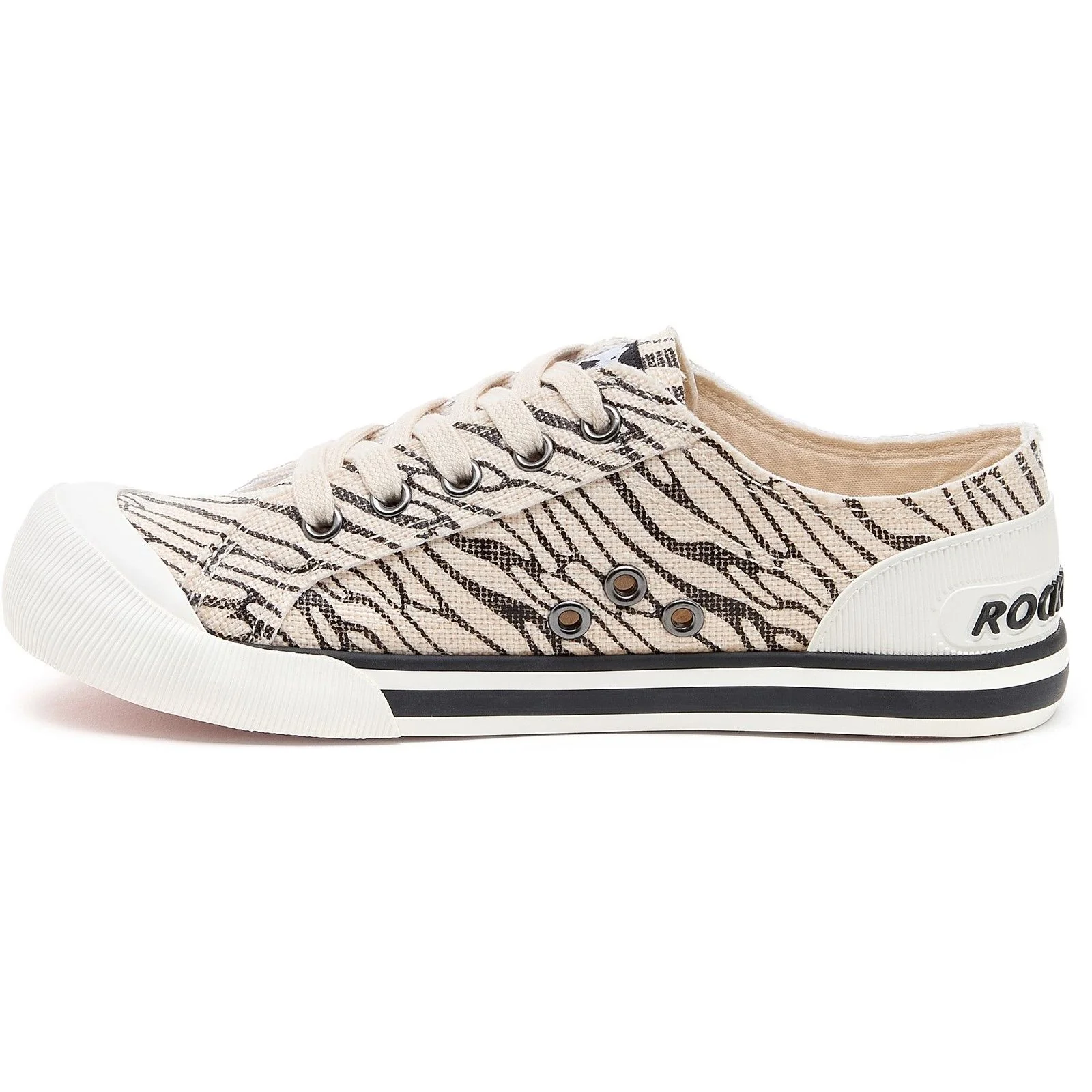 Rocket Dog Womens Jazzin Wales Trainer Black - Image 2