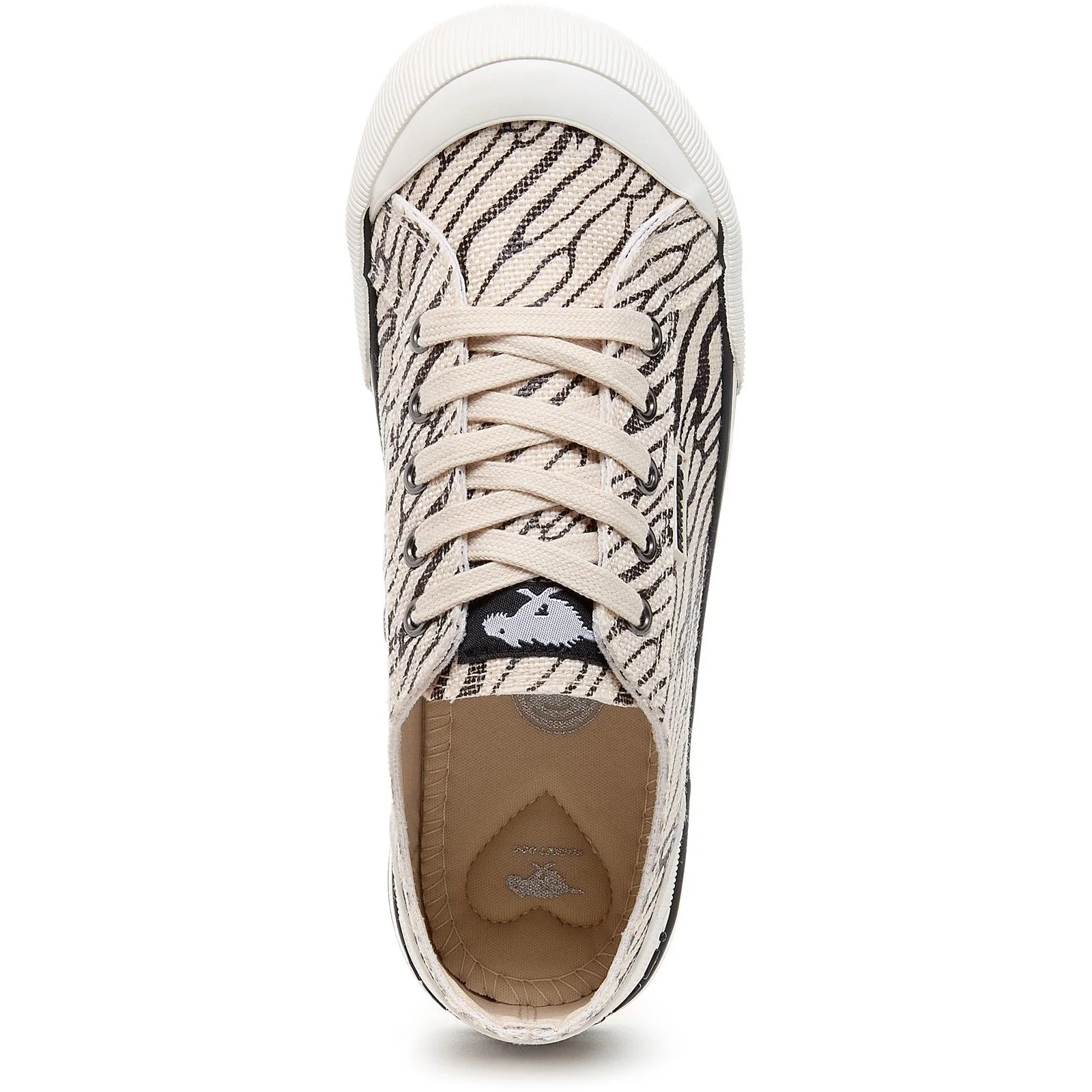Rocket Dog Womens Jazzin Wales Trainer Black - Image 4