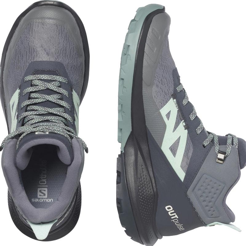Salomon Outpulse Mid GTX Womens Blue/Blk - Image 3