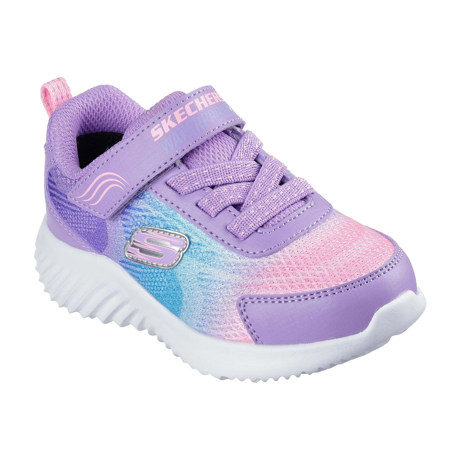 Skechers Bounder Hydra Cool Girls Waterproof Gore & Strap Shoes - Image 6