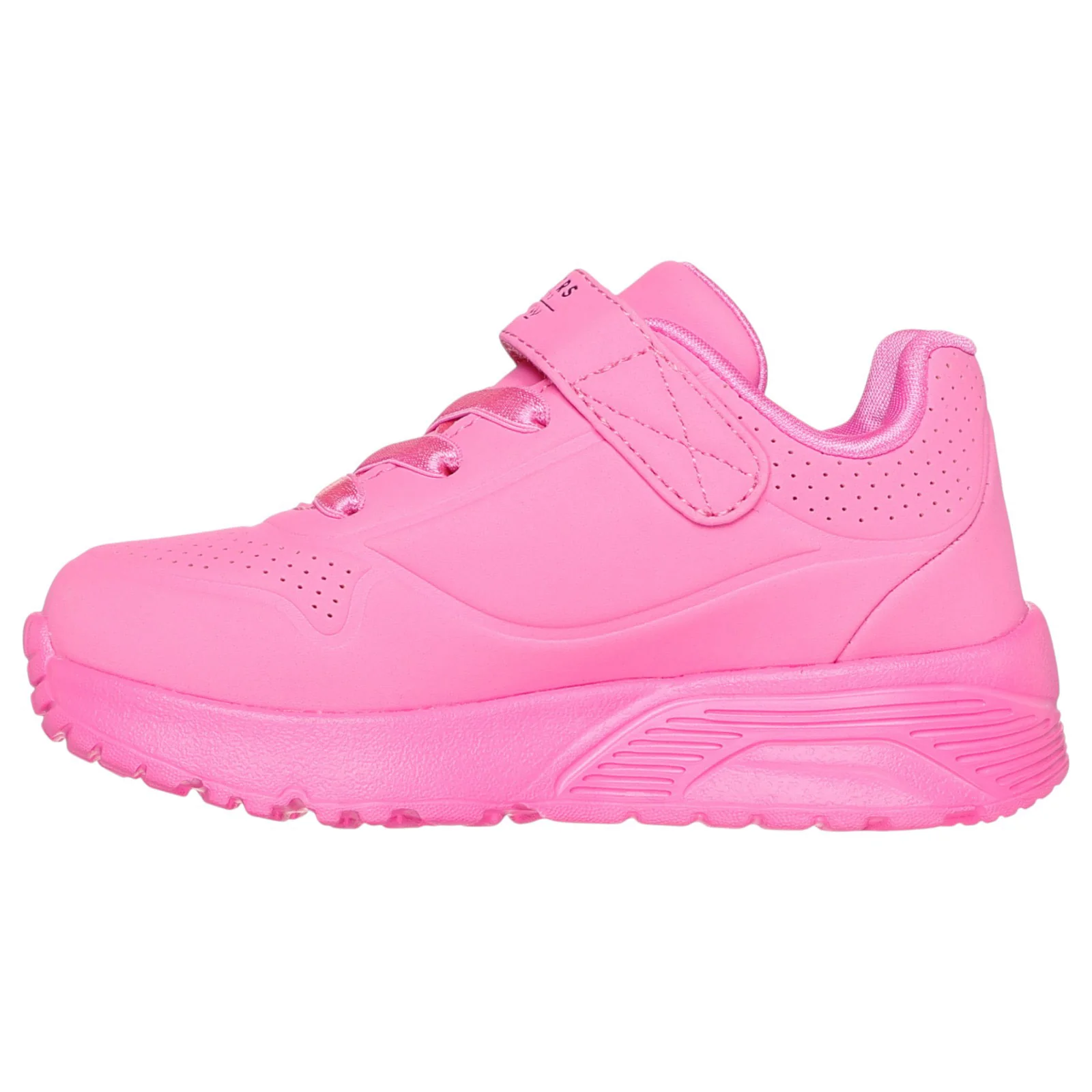 Skechers Uno Lite Love Levitate Girls Goldcrown Graffiti Hearts Gore And Strap Sneaker - Image 2