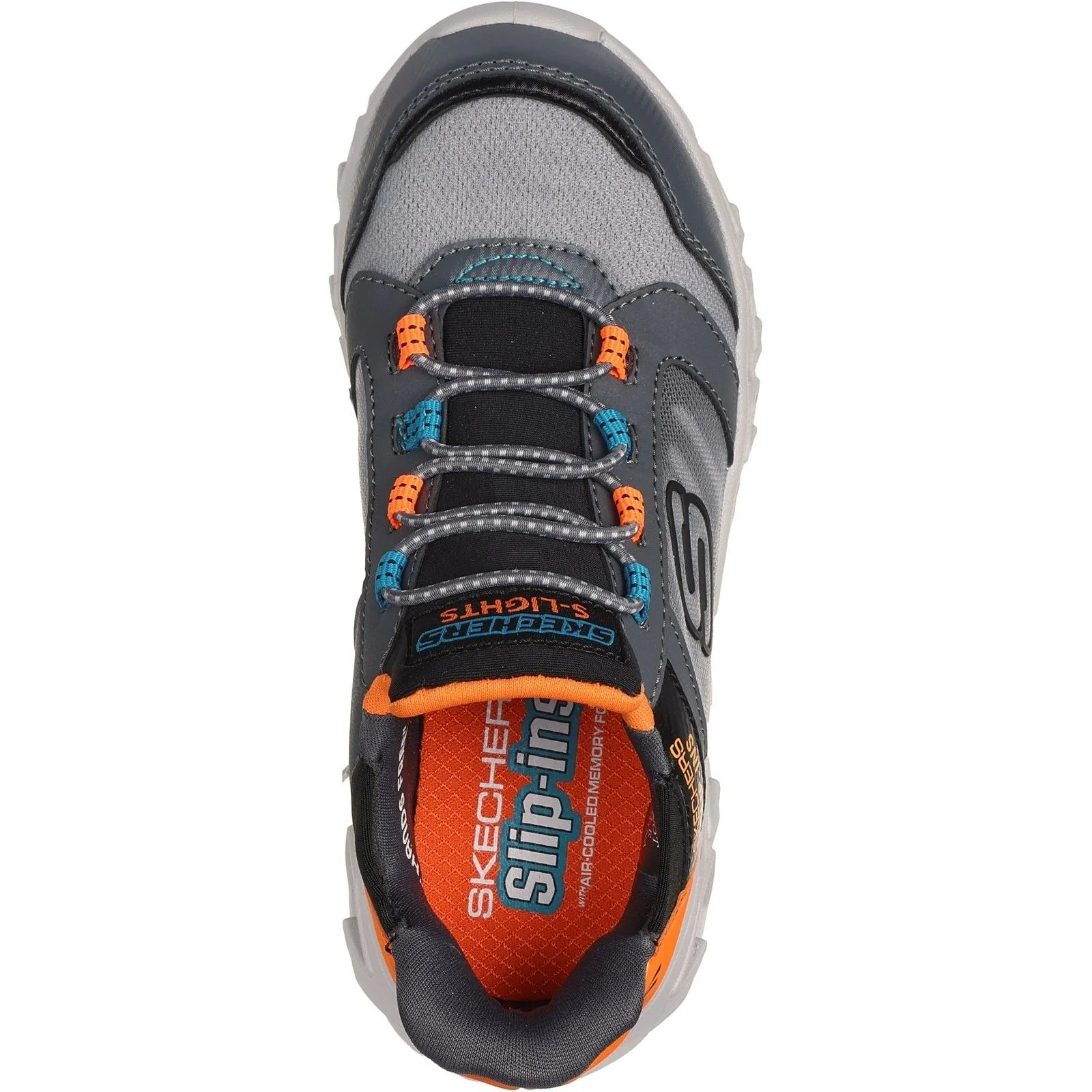 Skechers Junior Boys Hypno-Flash 2.0 Odelux Trainer Charcoal - Image 3