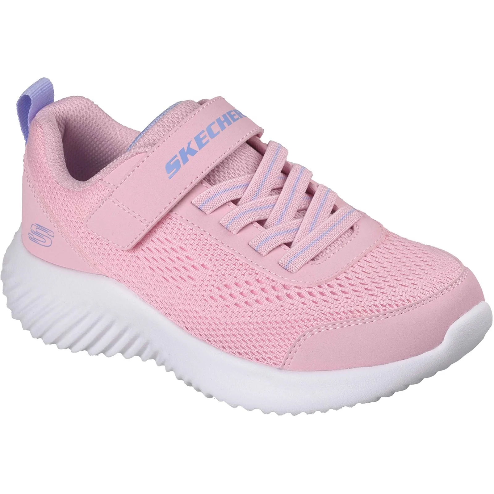 Skechers Junior Girls Bounder Free and Easy Trainer Light Pink