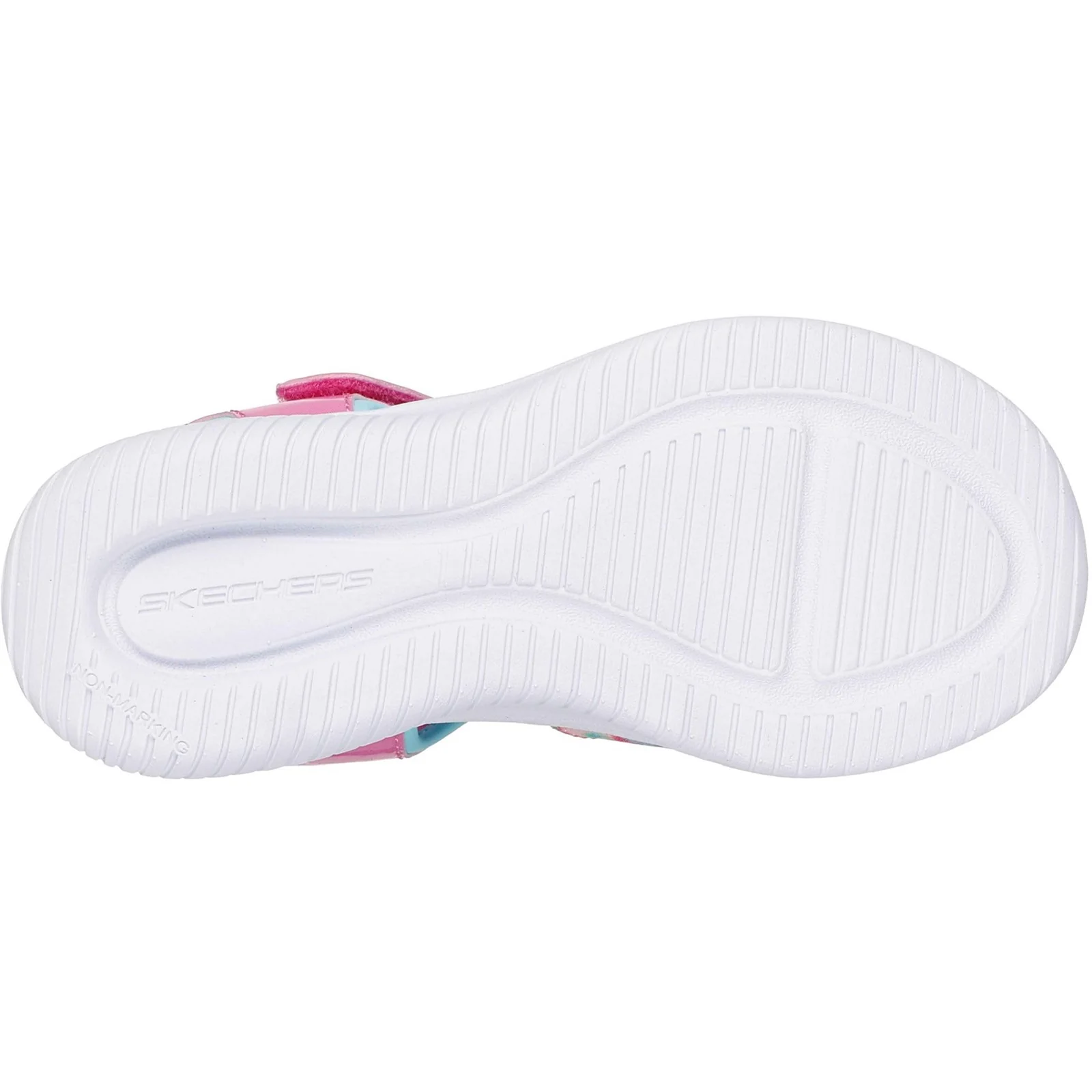 Skechers Junior Girls Jumpsters Tie Dye BFFs Sandal Pink/Multi - Image 2
