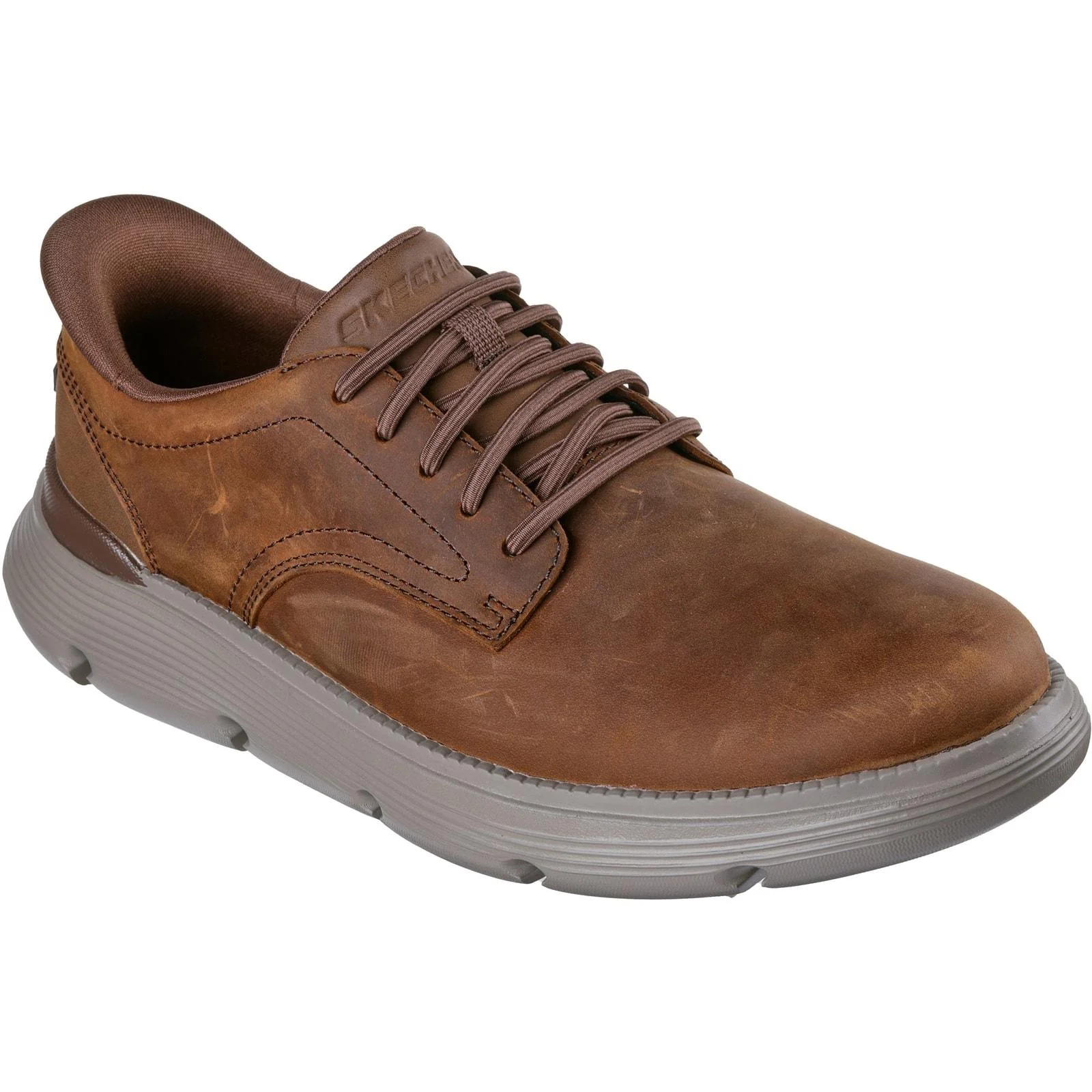 Skechers Mens Garza Duran Shoe Dark Brown - Image 5