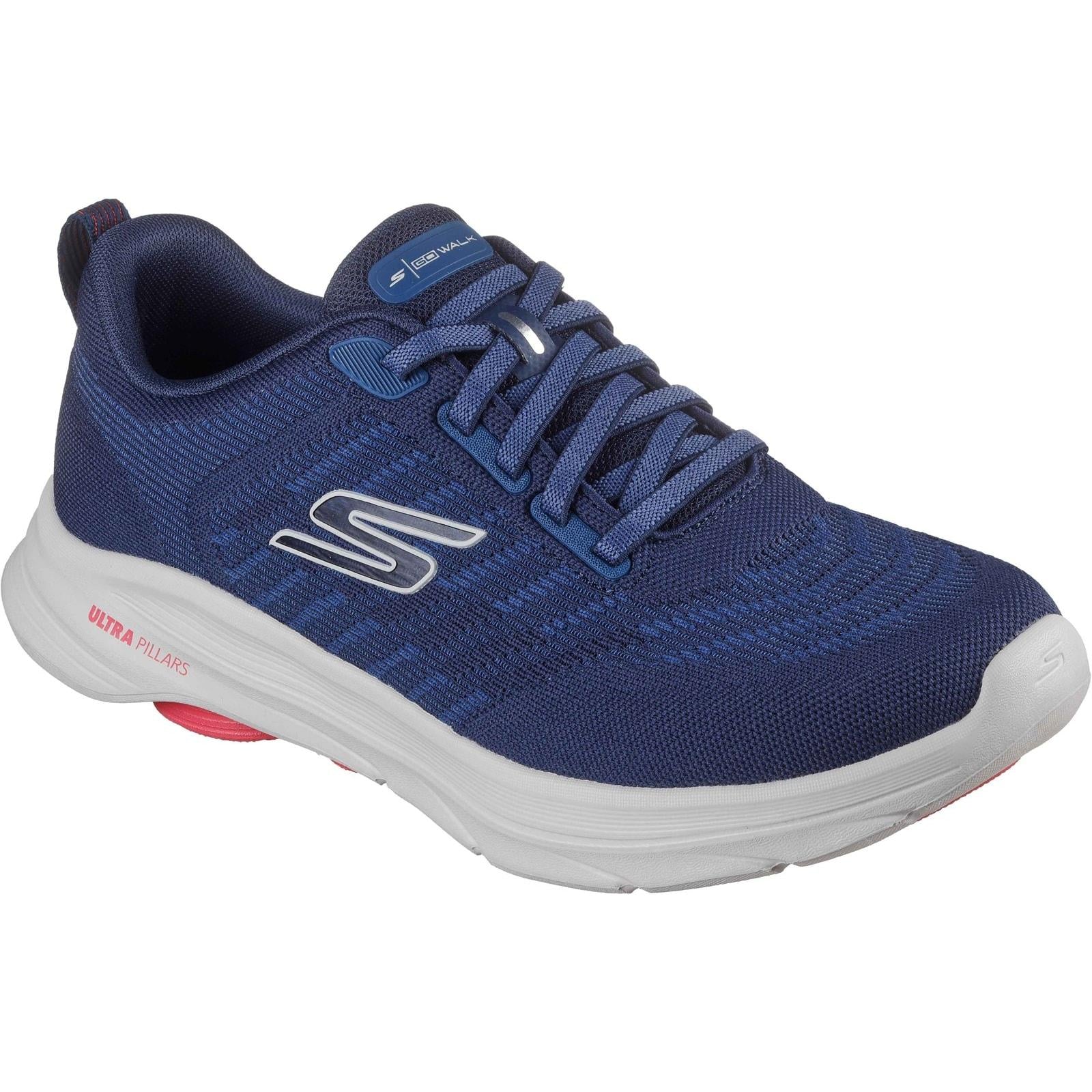 Skechers Mens GO Walk 8 Day Trainer Navy/Red - Image 5