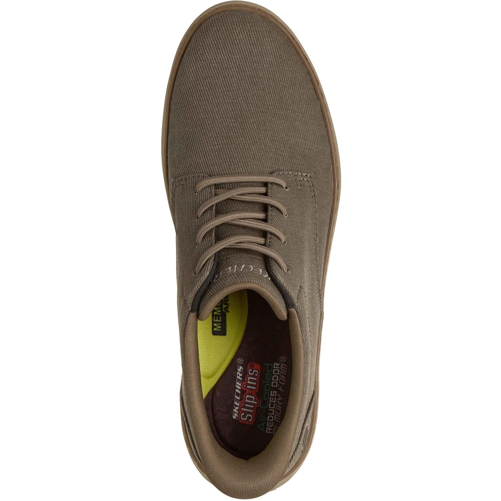 Skechers Mens Hyland Justino Shoe Dark Taupe - Image 3