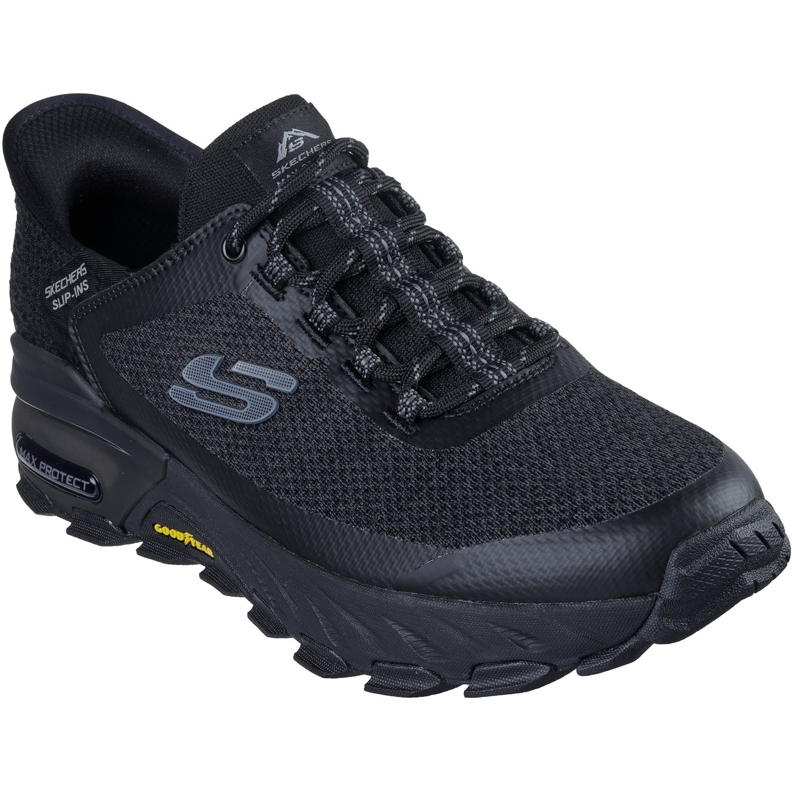 Skechers Mens Max Protect Assembly Hiking Shoes Black - Image 5
