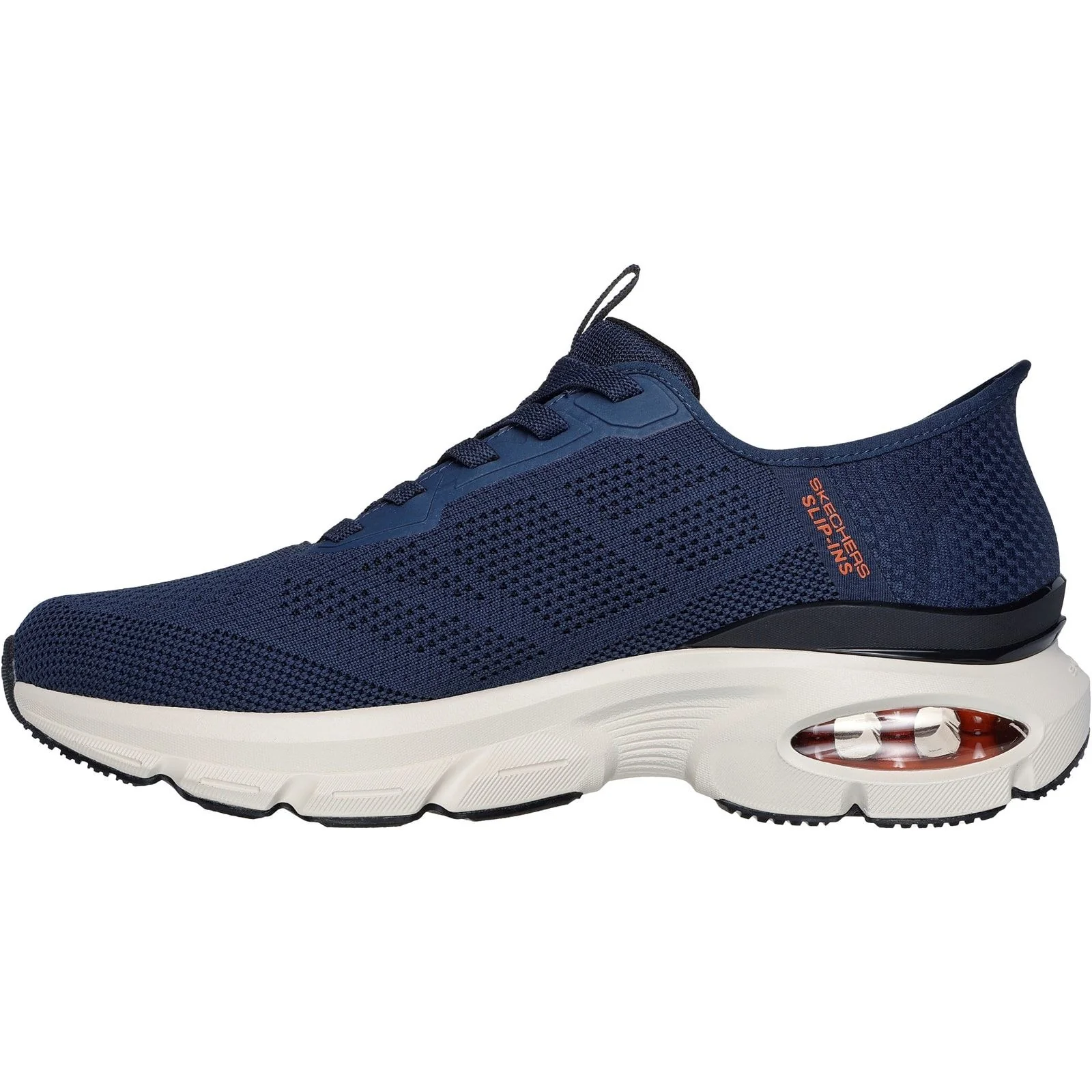 Skechers Mens Skech-Air Ventura Vanderway Shoes Navy/Orange - Image 2