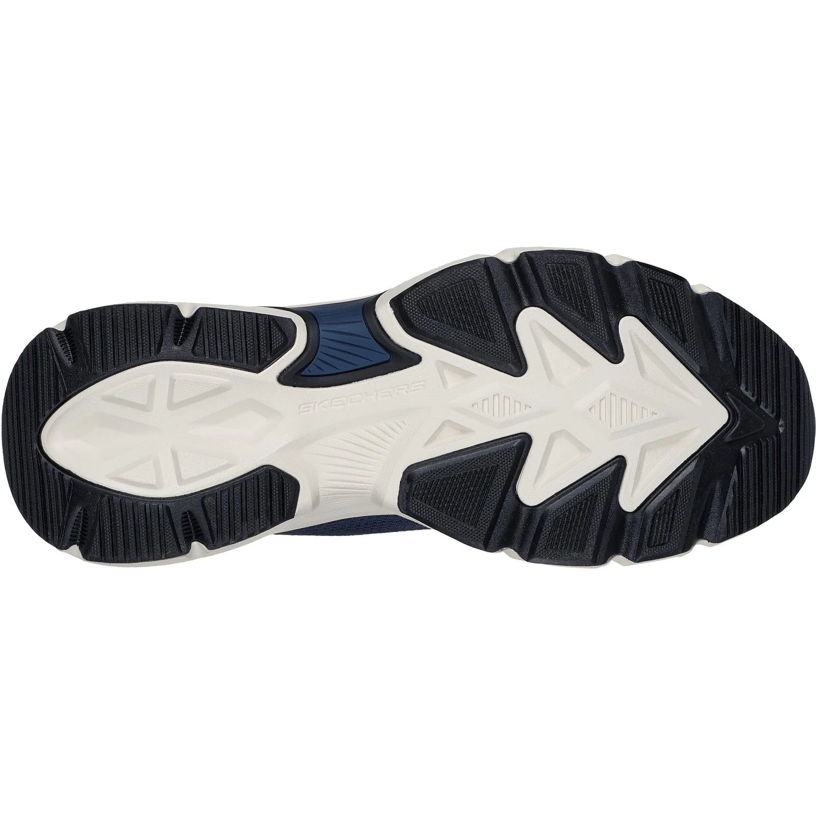 Skechers Mens Skech-Air Ventura Vanderway Shoes Navy/Orange - Image 3